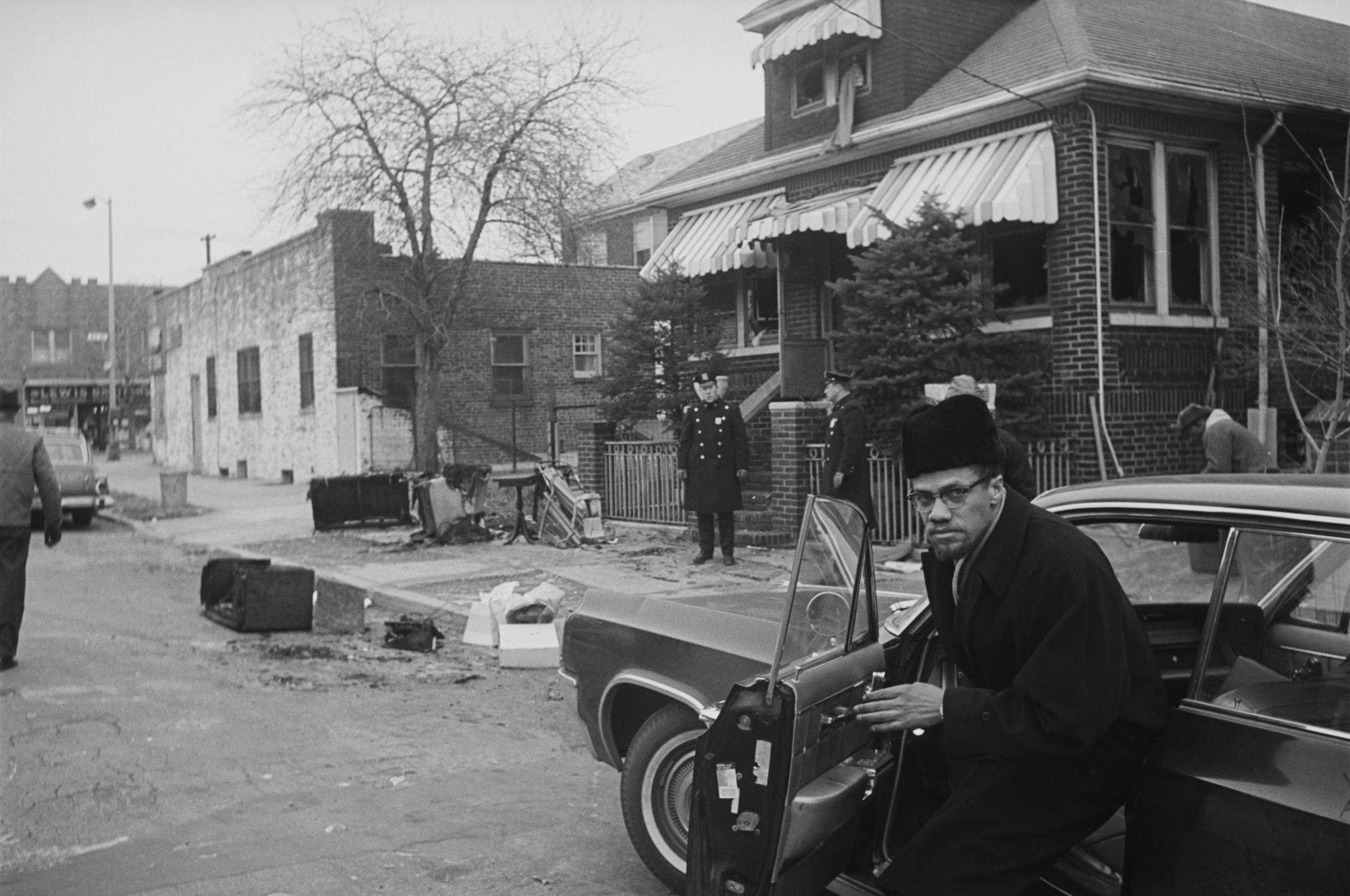 Malcolm X at His Home