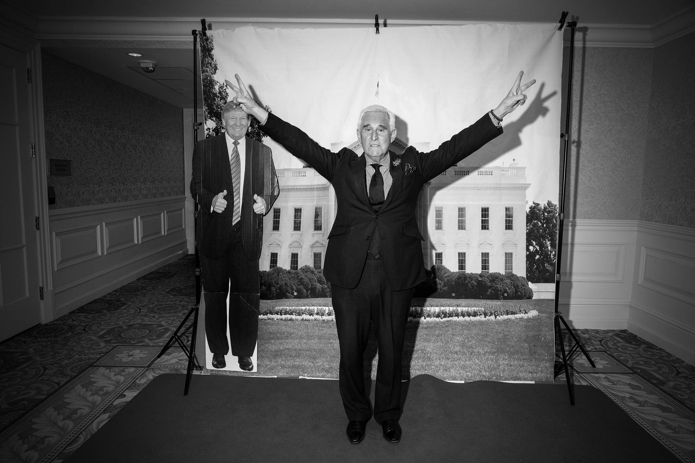 Roger Stone, a former political advisor to President Trump, at a ​Virginia Women For Trump event on Feb. 2, 2019.