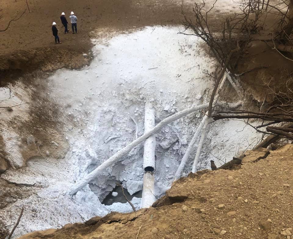 A 24-inch pipe rupture in Yazoo County, Miss. occurred on Feb. 23, 2020. (Yazoo County Emergency Mangement Agency)