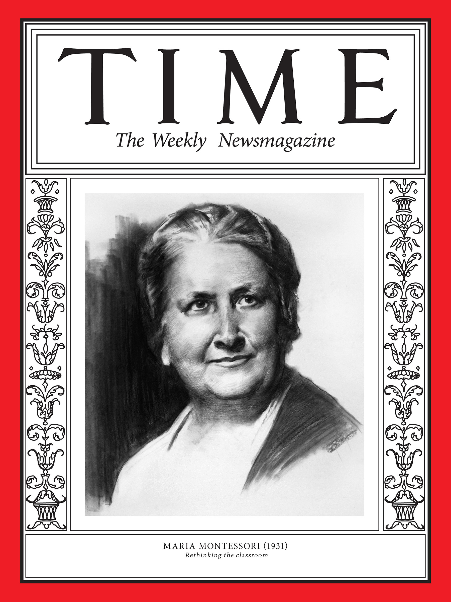 <a href="https://fineartamerica.com/featured/maria-montessori-1931-time.html"><strong>Buy the cover art→</strong></a> (Illustration by Matt Smith for TIME; Ullstein Bild/Getty)