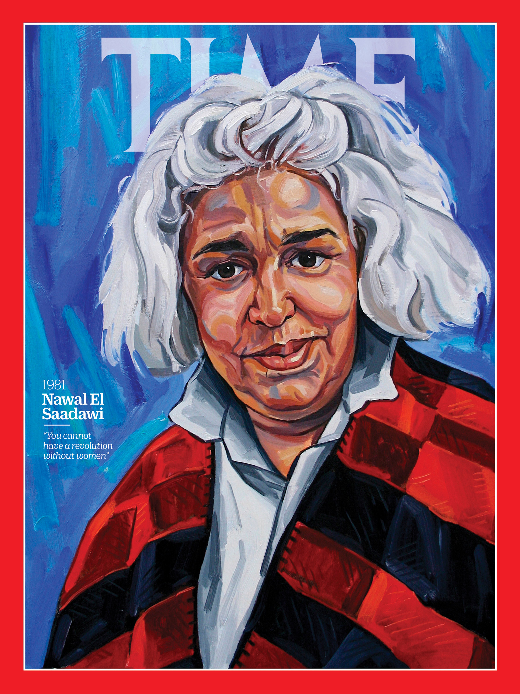 <a href="https://fineartamerica.com/featured/nawal-el-saadawi-1981-time.html"><strong>Buy the cover art→</strong></a> (Portrait by Sarah Jane Moon for TIME; Sueddeutsche Zeitung Photo/Alamy)