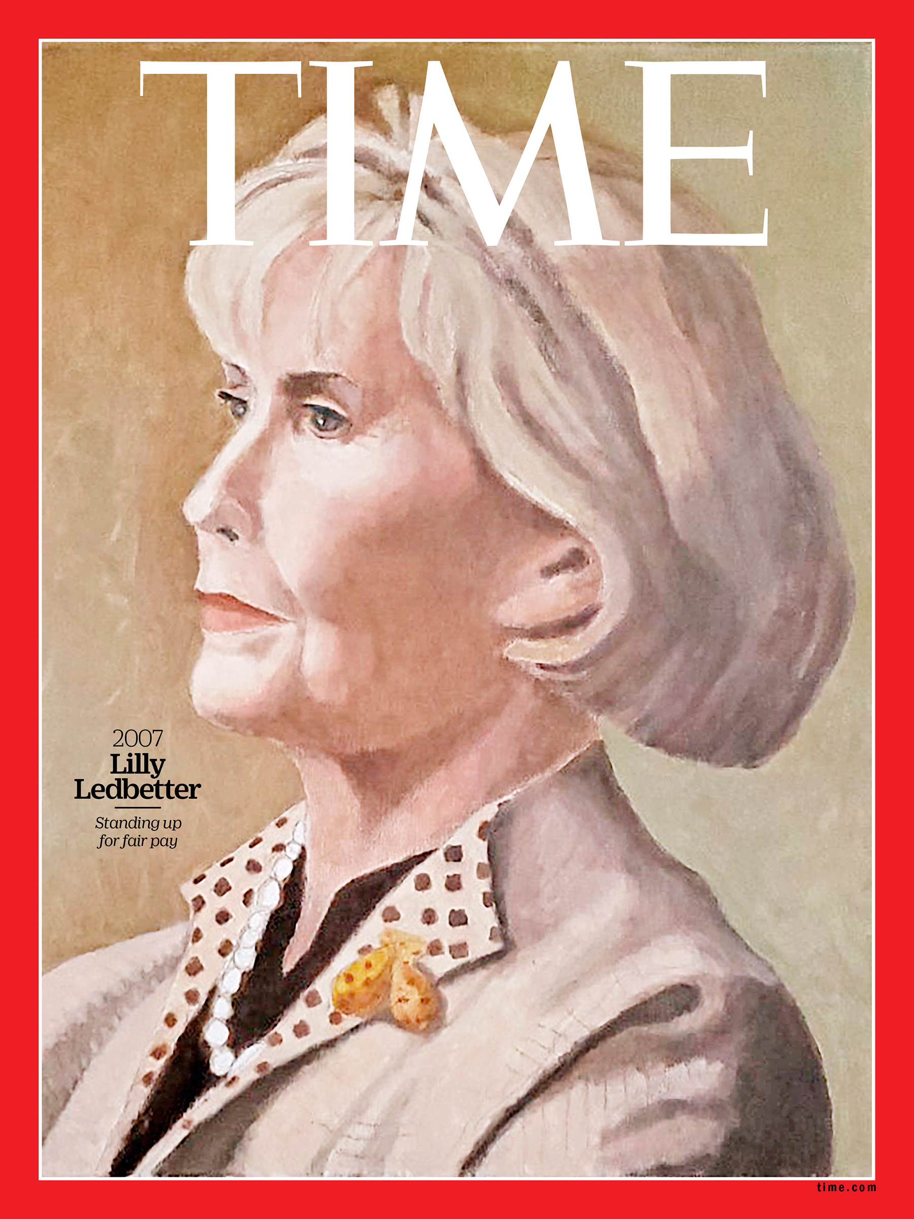 <a href="https://fineartamerica.com/featured/lilly-ledbetter-2007-time.html"><strong>Buy the cover art→</strong></a> (Painting by Nicole Jeffords for TIME; Lauren Victoria Burke—AP)