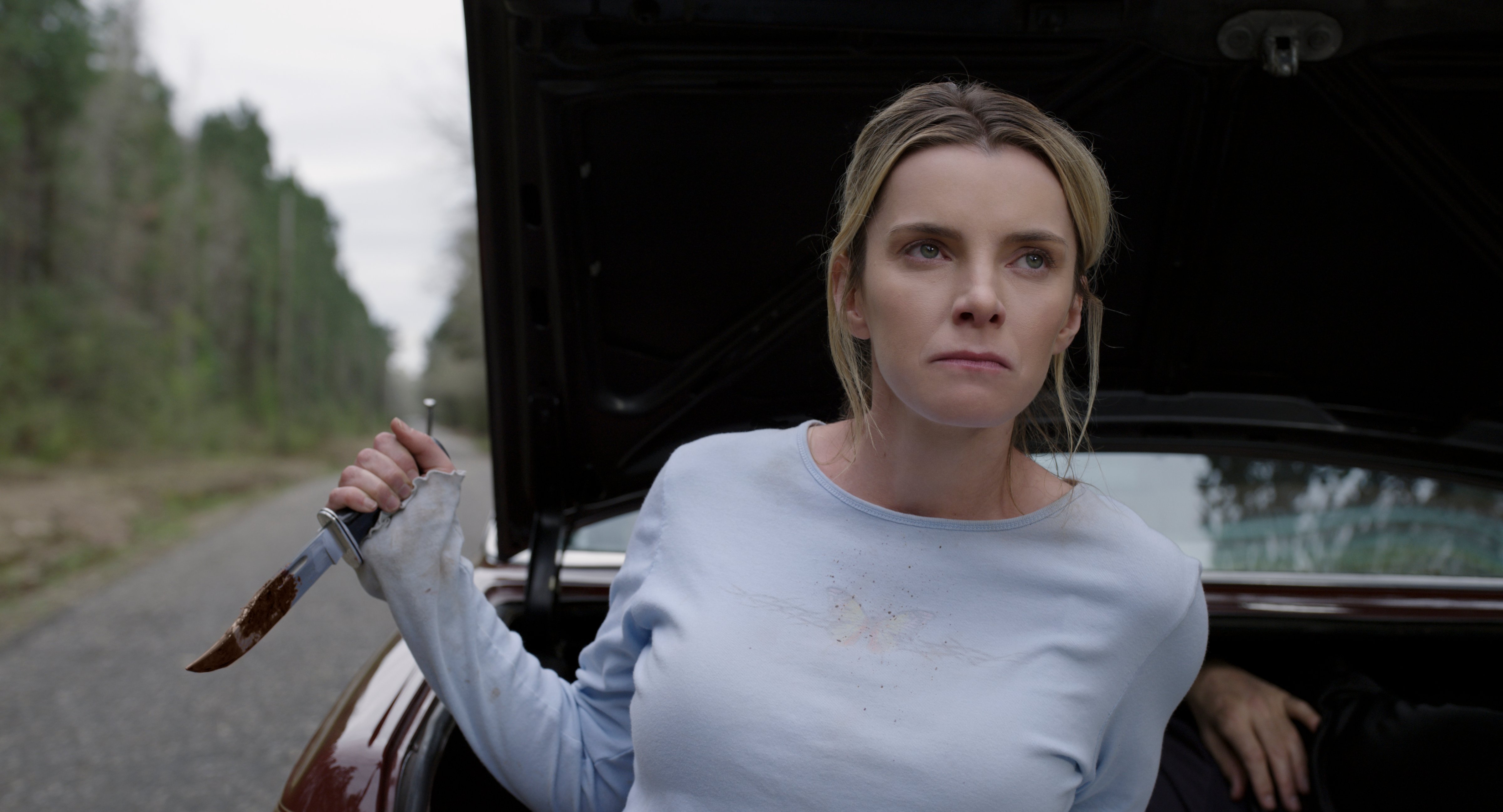 Betty Gilpin in "The Hunt." (Universal)