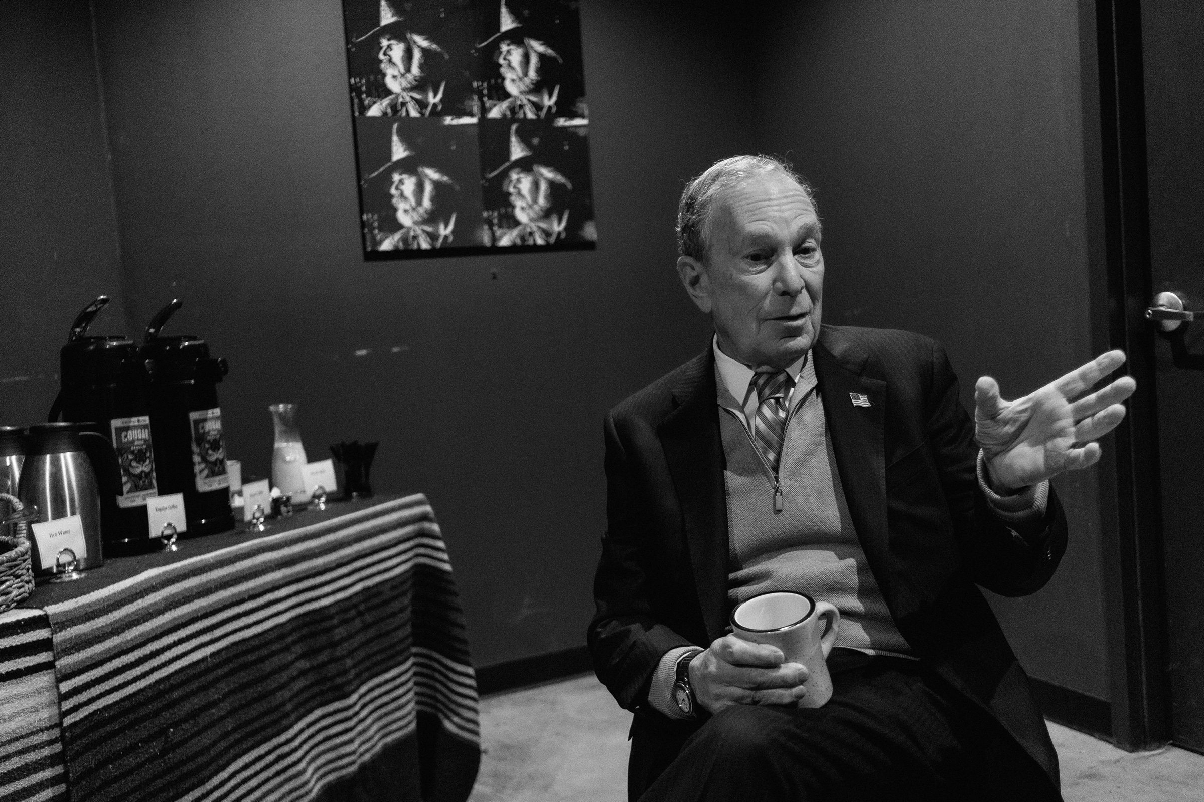 Bloomberg speaks during an interview with TIME in Houston on Feb. 27. (Christopher Lee for TIME)