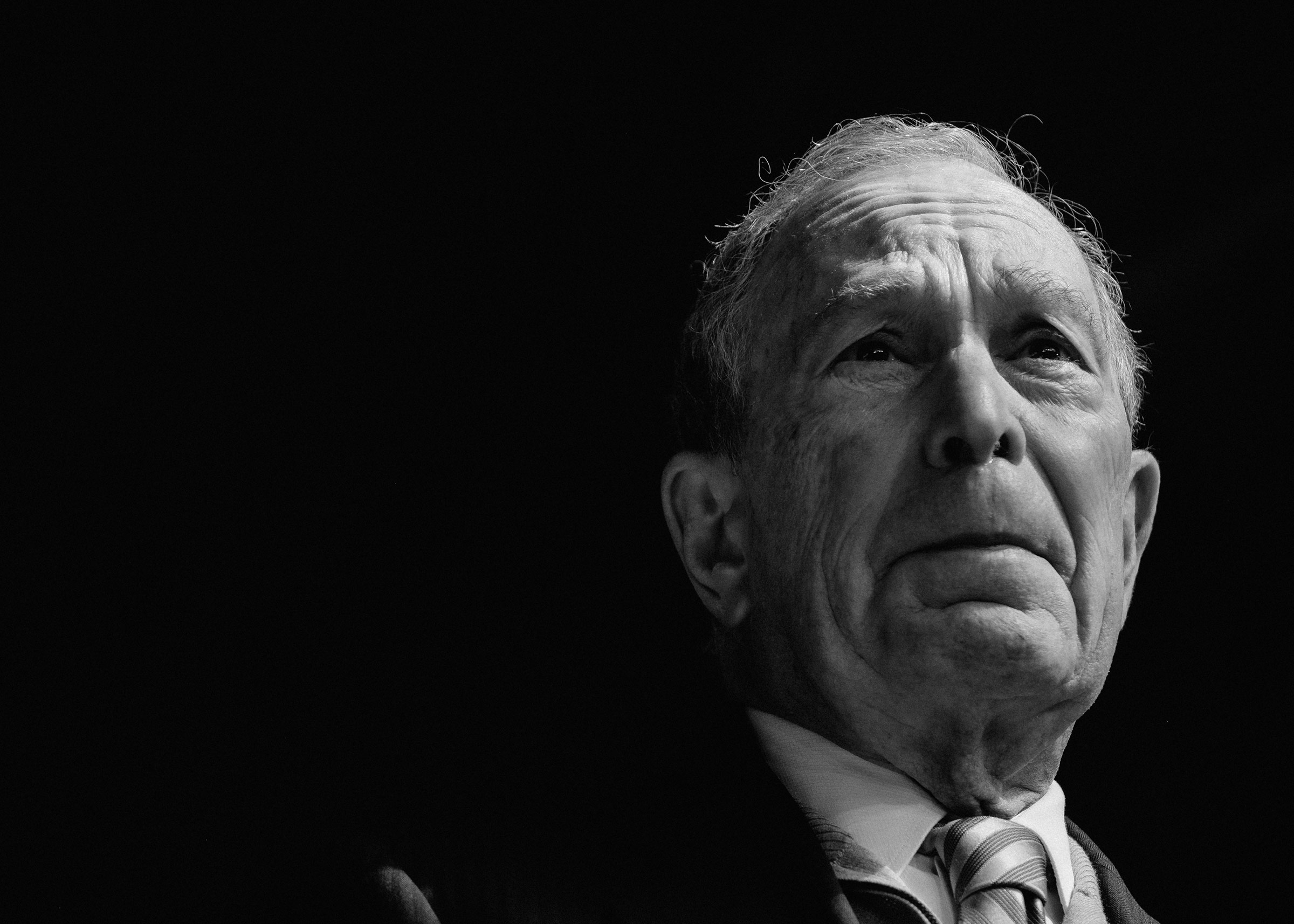 Mike Bloomberg at a rally in downtown Houston, on Feb. 27, 2020. (Christopher Lee for TIME)