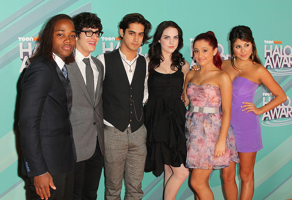 The cast Leon Thomas 111, Matt Bennett, Avan Jogia, Elizabeth Gillies, Ariana Grande, and Daniella Monet of the television show "Victorious" attend the Nickeloden TeenNick HALO Awards at the Hollywood Palladium on October 26, 2011 in Hollywood, California. (Frederick M. Brown—Getty Images)