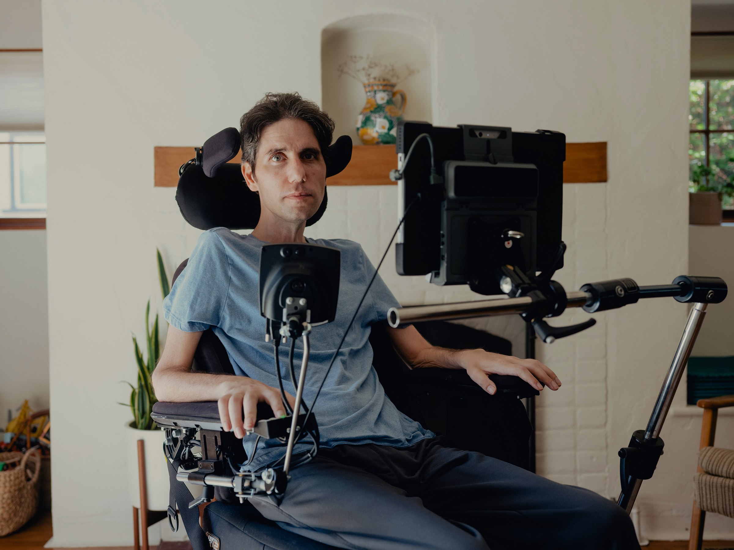 ALS "made me really see what a moral abomi-nation our health care system is." — Ady Barkan, health care activist (Rozette Rago—The New York Times/Redux)