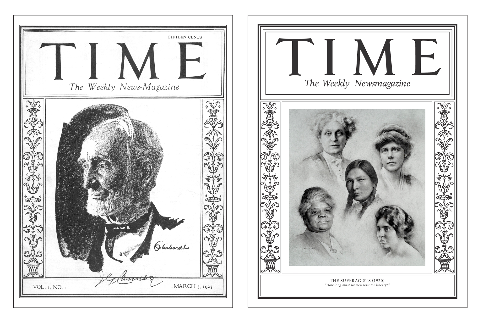 TIME 1923 cover and new 1920 cover