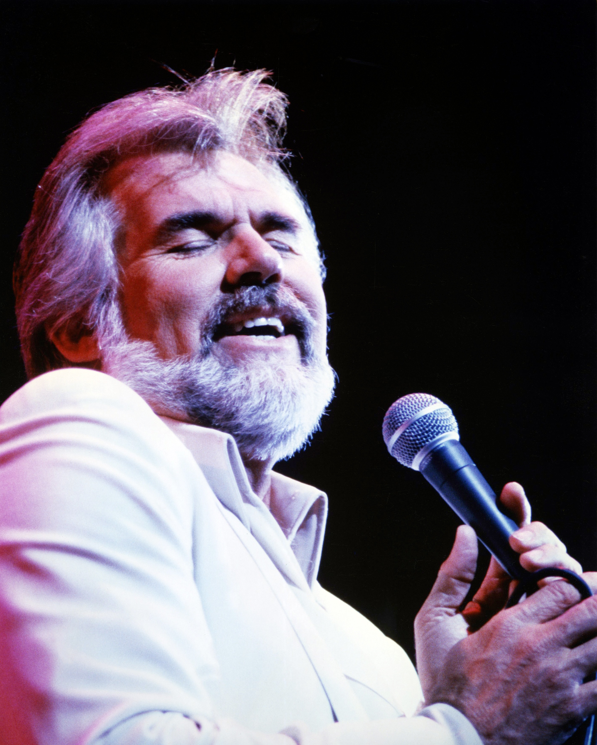 Rogers, who was inducted into the Country Music Hall of Fame in 2013, singing circa 1980