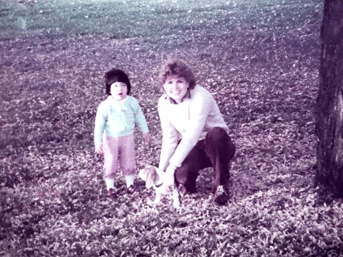 The author and her mother, photographed in Oregon in the 1980s.
