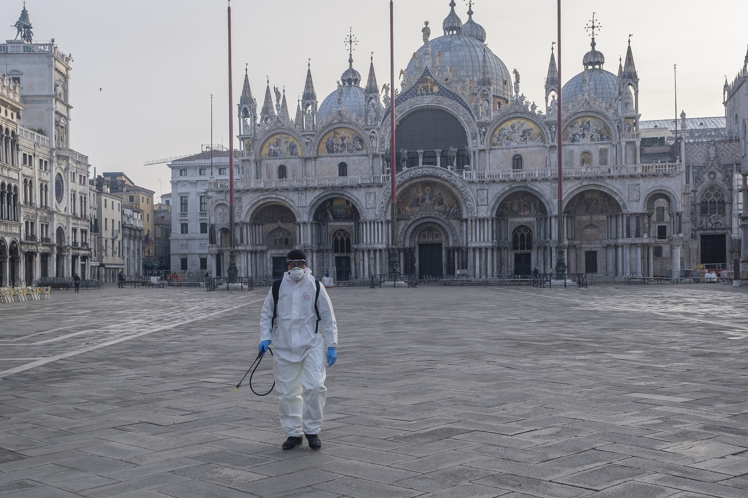 Piazza San Marco on March 11 in Venice (Stefano Mazzola—Awakening/Getty Images)