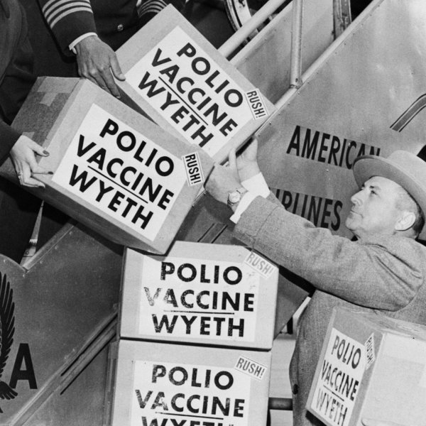 Cooperation in 1955: shipping polio vaccines to Europe