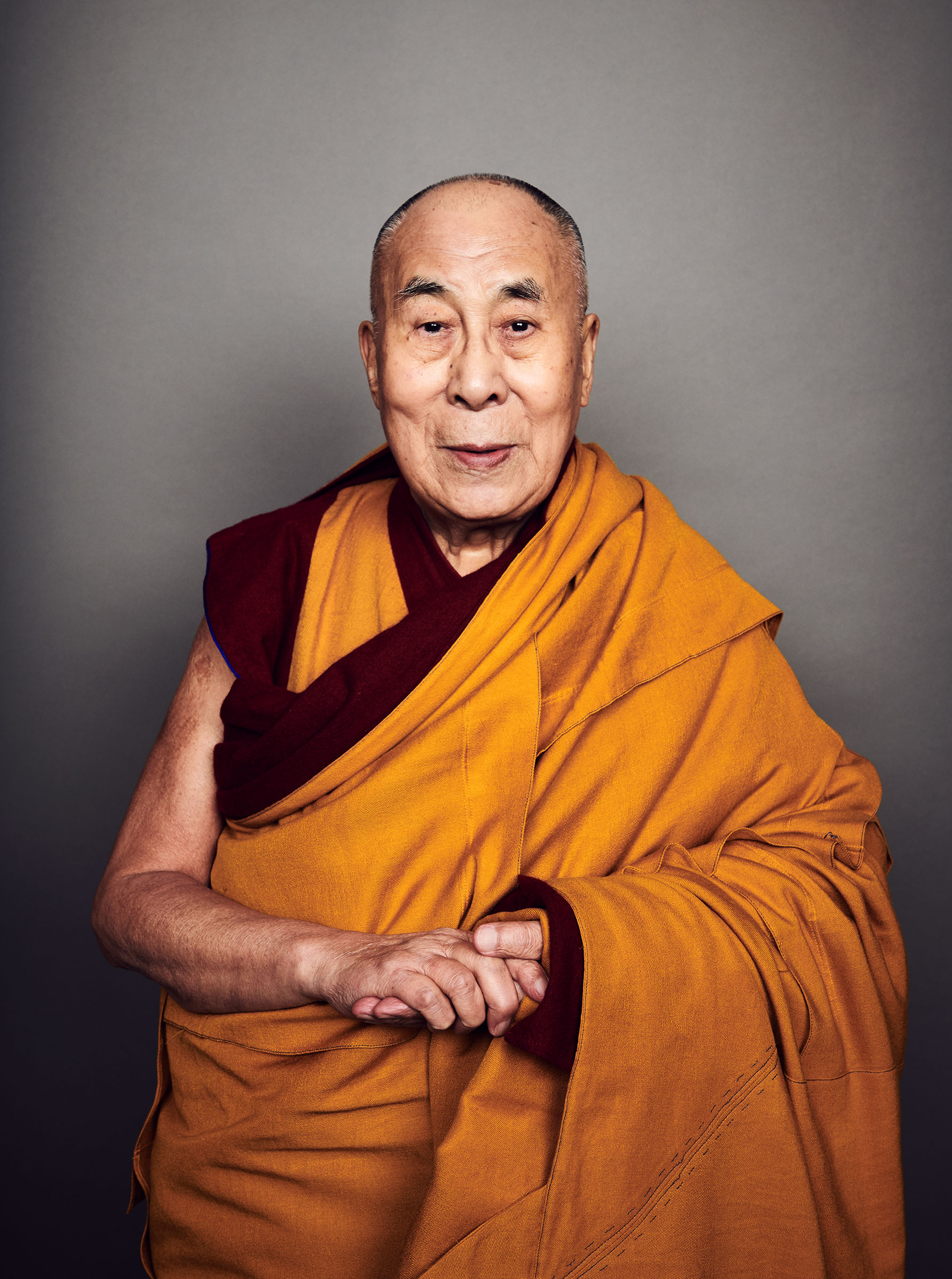A portrait of the Dalai Lama