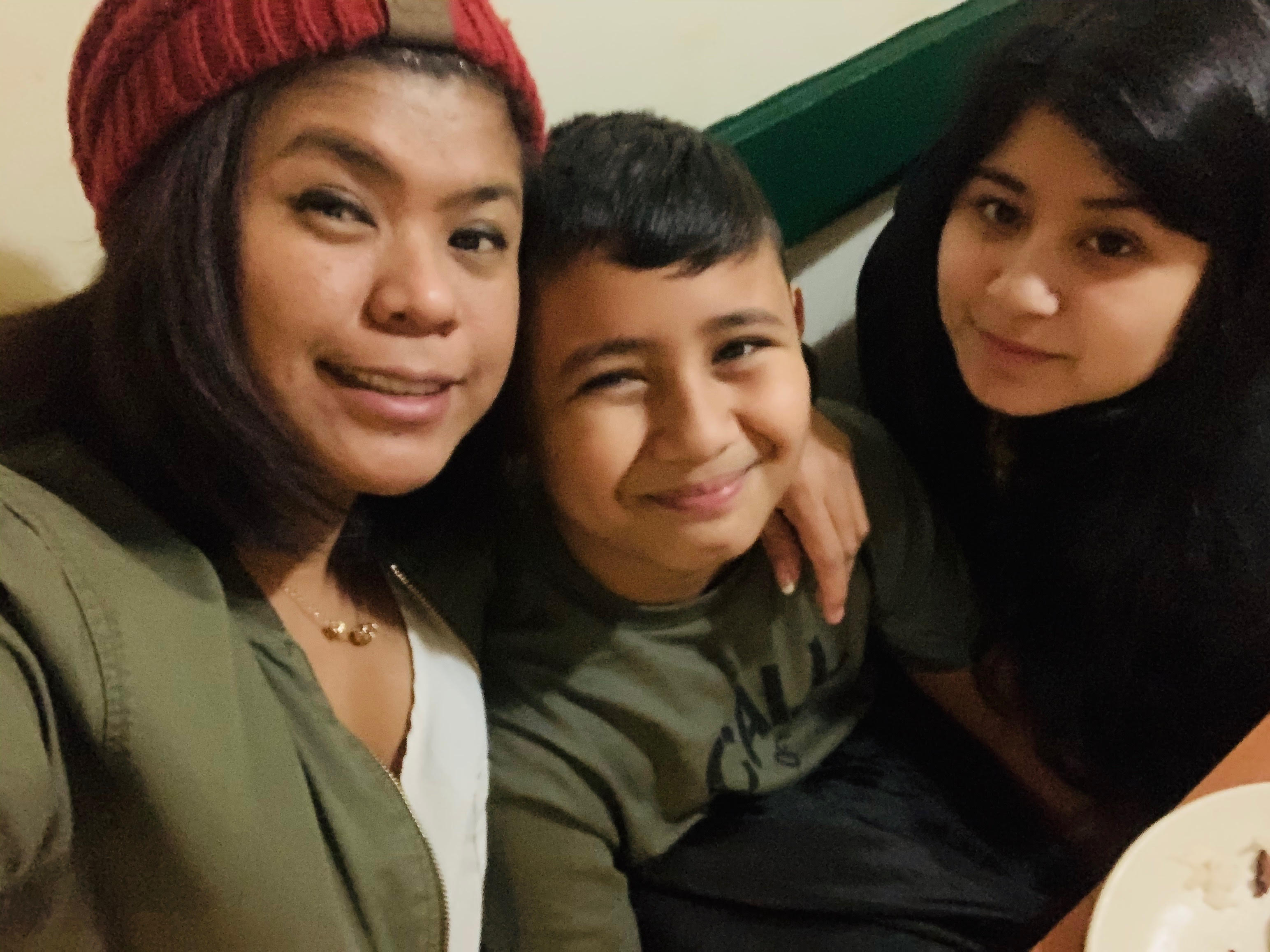 Marianne Ojeda (left), her son, Antonio, and daughter, Jovianne, have been navigating coronavirus challenges together. (Courtesy of Marianne Ojeda)