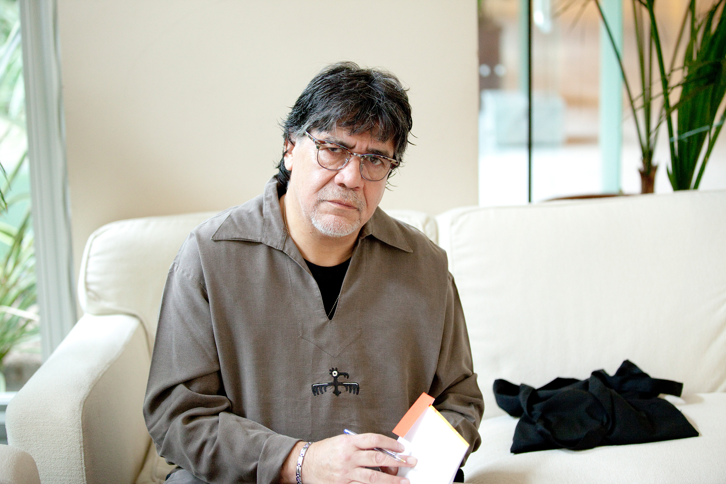 Luis Sepulveda, Cilean writer, Milan, Italy, May 2013. (Leonardo Cendamo—Getty Images)