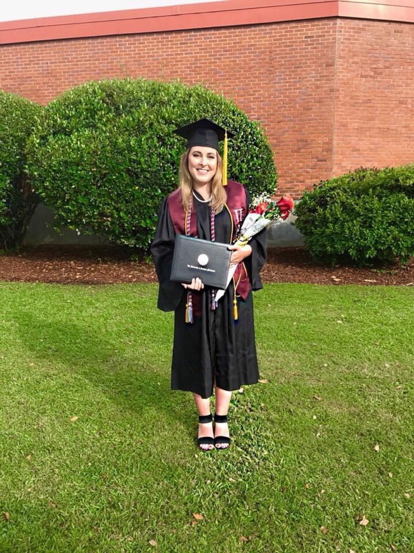 Courtesy Mackenzie Hammond (Mackenzie Hammond of Hattiesburg Mississippi at her graduation from the University of Southern Mississippi in 2017.)