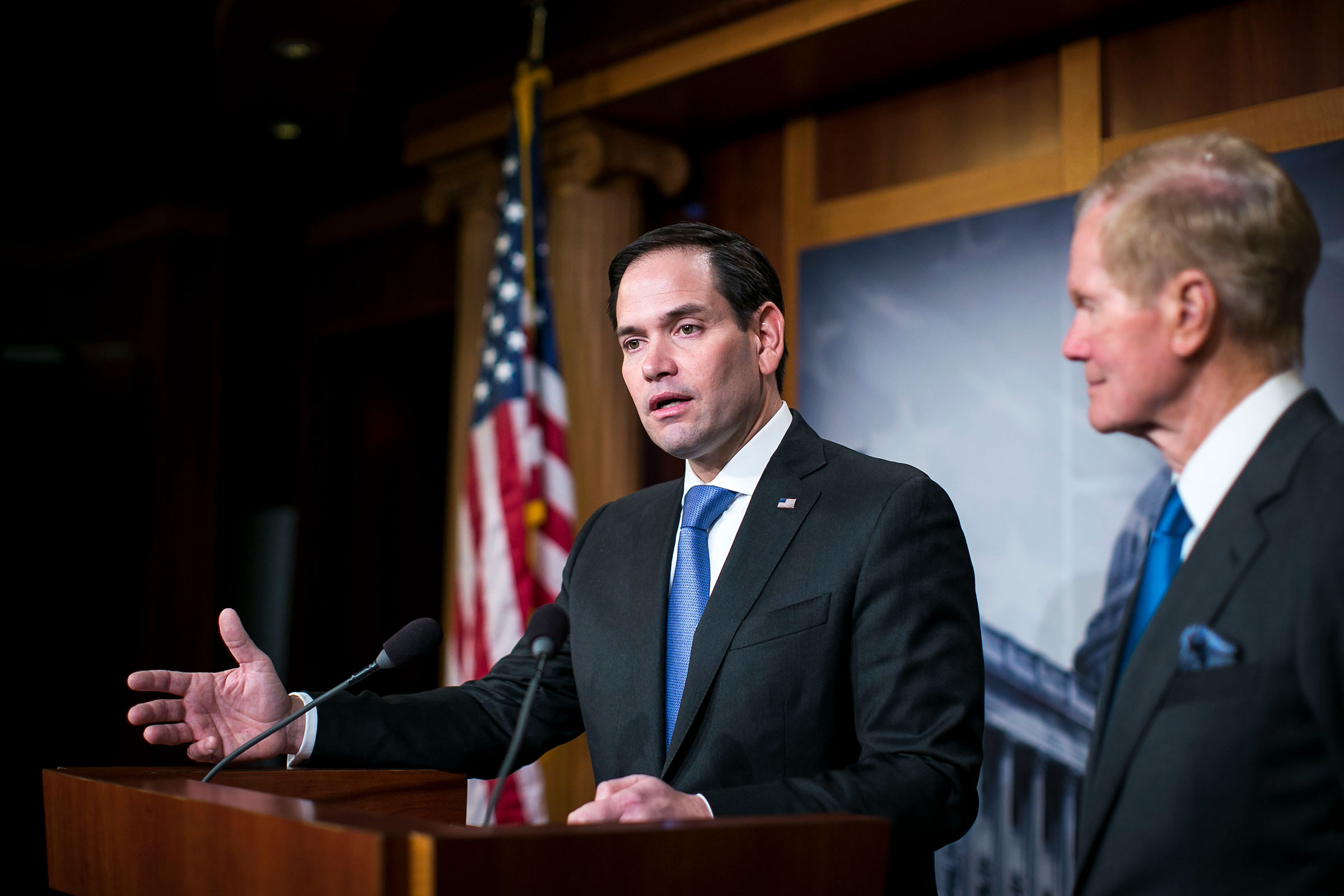 Senator Rubio (R., Fla.) supported the Paycheck Protection Program, part of the $2 trillion U.S. stimulus. (Al Drago/Th​e New York Times—Redux)