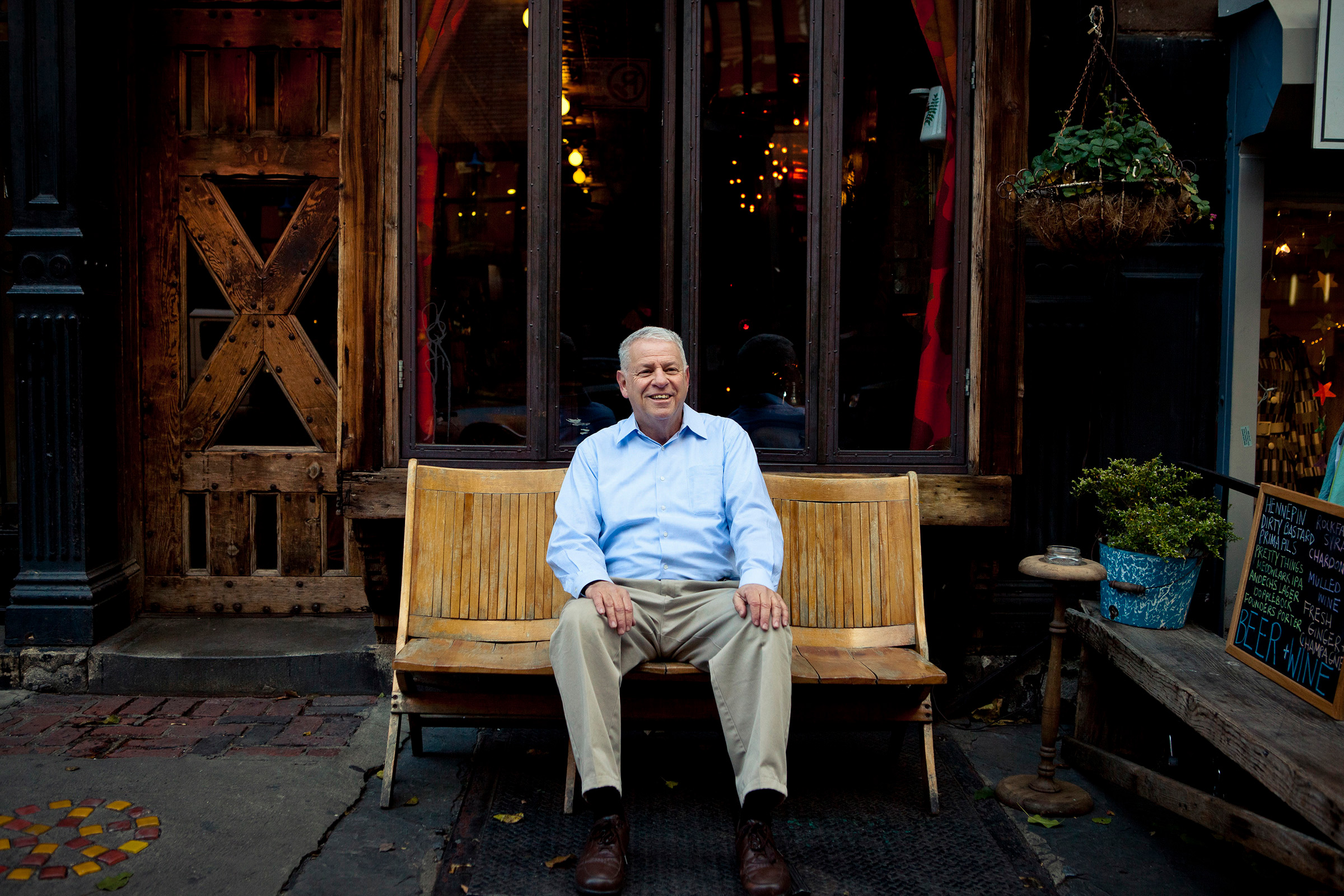 William B. Helmreich on East 9th Street in Lower Manhattan in 2013. (Annie Ling—The New York Times/Redux)