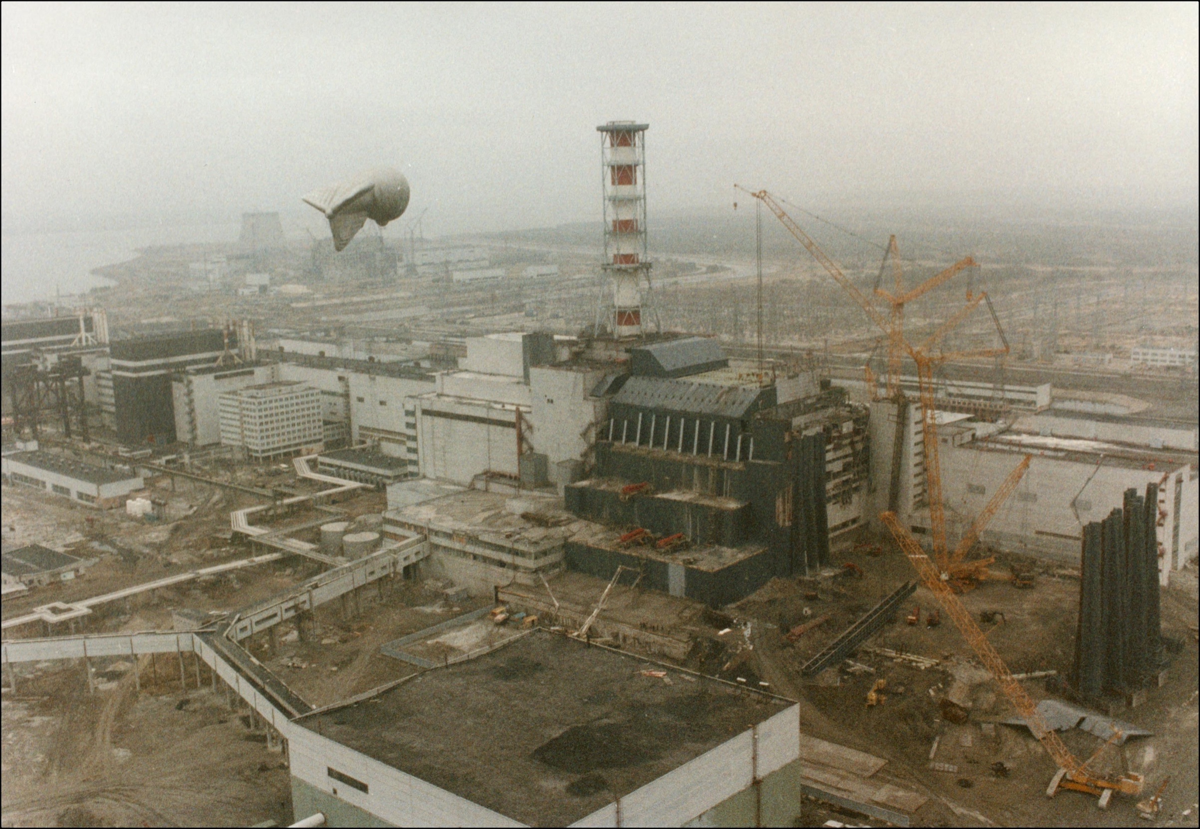 View of the Chernobyl Nuclear power after the explosion on April 26, 1986 in Chernobyl, Ukraine. (Gamma-Rapho via Getty Images)