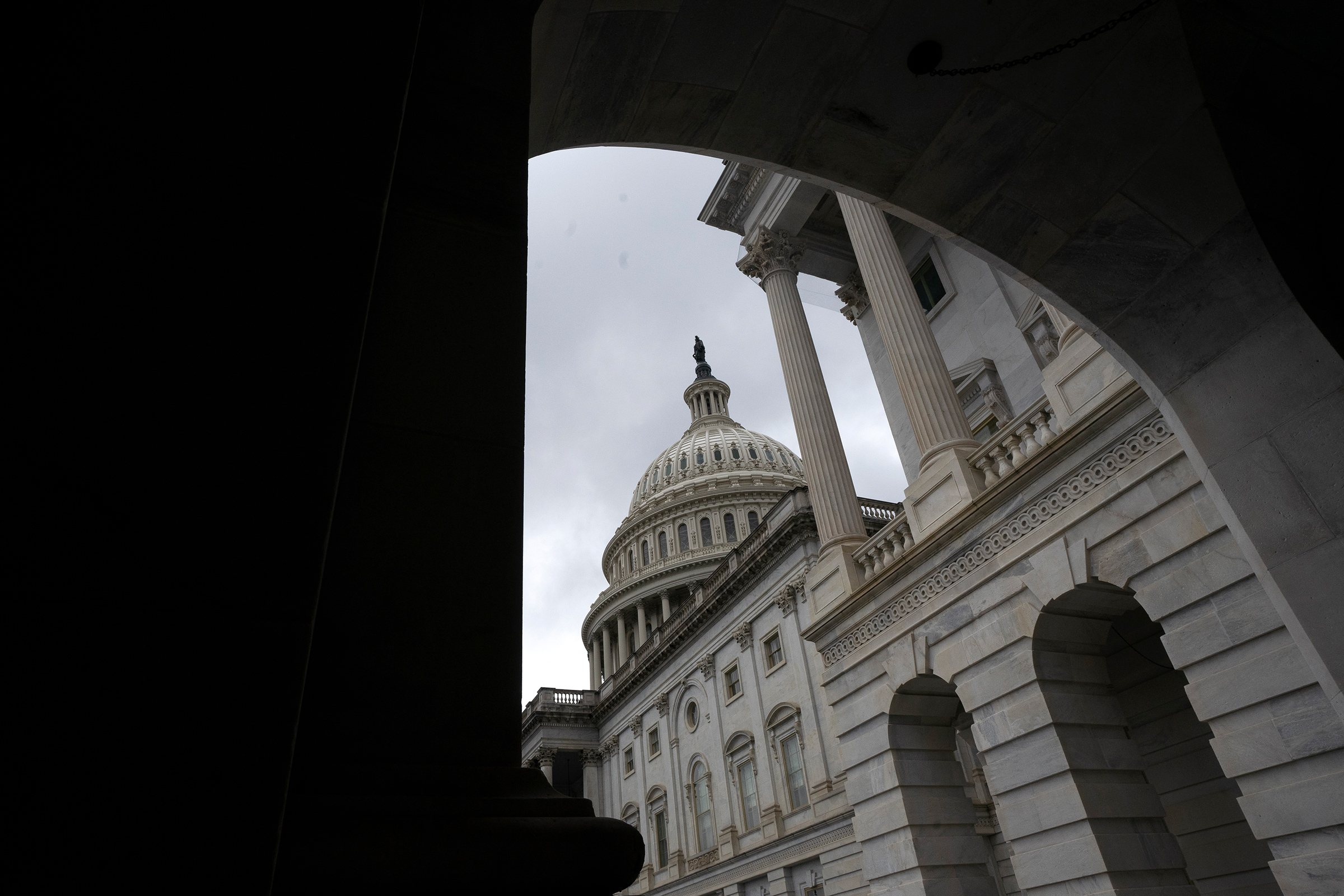 U.S. Capitol is seen in Washington D.C., on March 25, 2020. (Stefani Reynolds—CNP/Sipa USA)