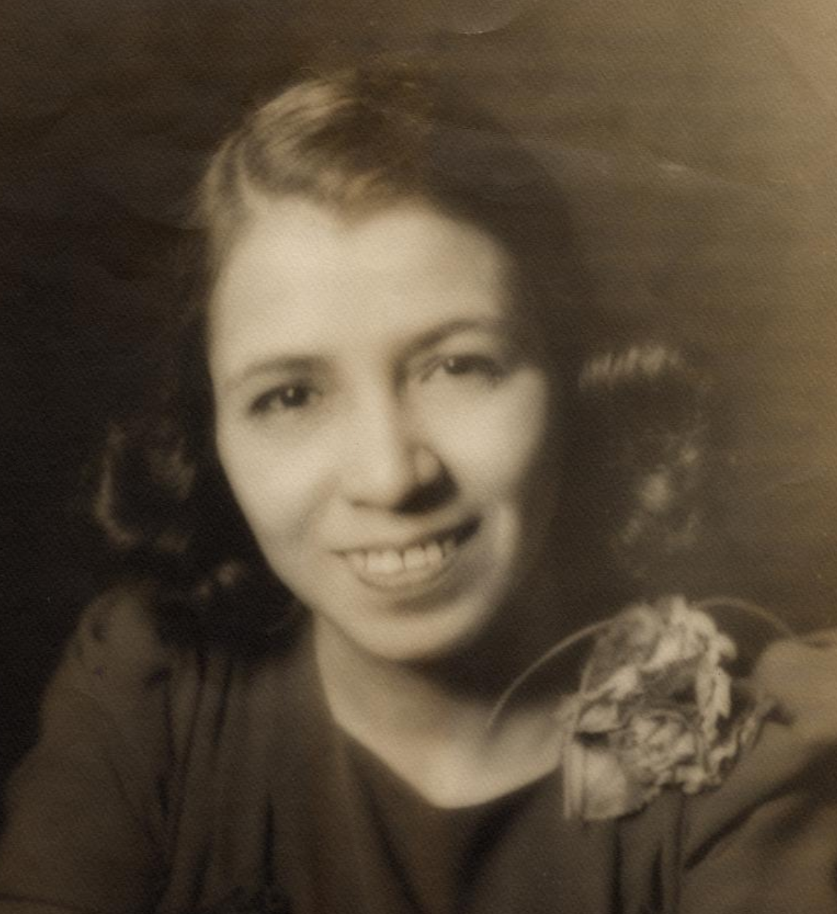 A circa 1930s headshot of Clotilde Arias, who worked in advertising in New York City and composed the Spanish translation of the Star-Spangled Banner that is "the only official translation of the national anthem allowed to be sung," according to the Smithsonian Institution. (Courtesy of the National Museum of American History, Smithsonian Institution)