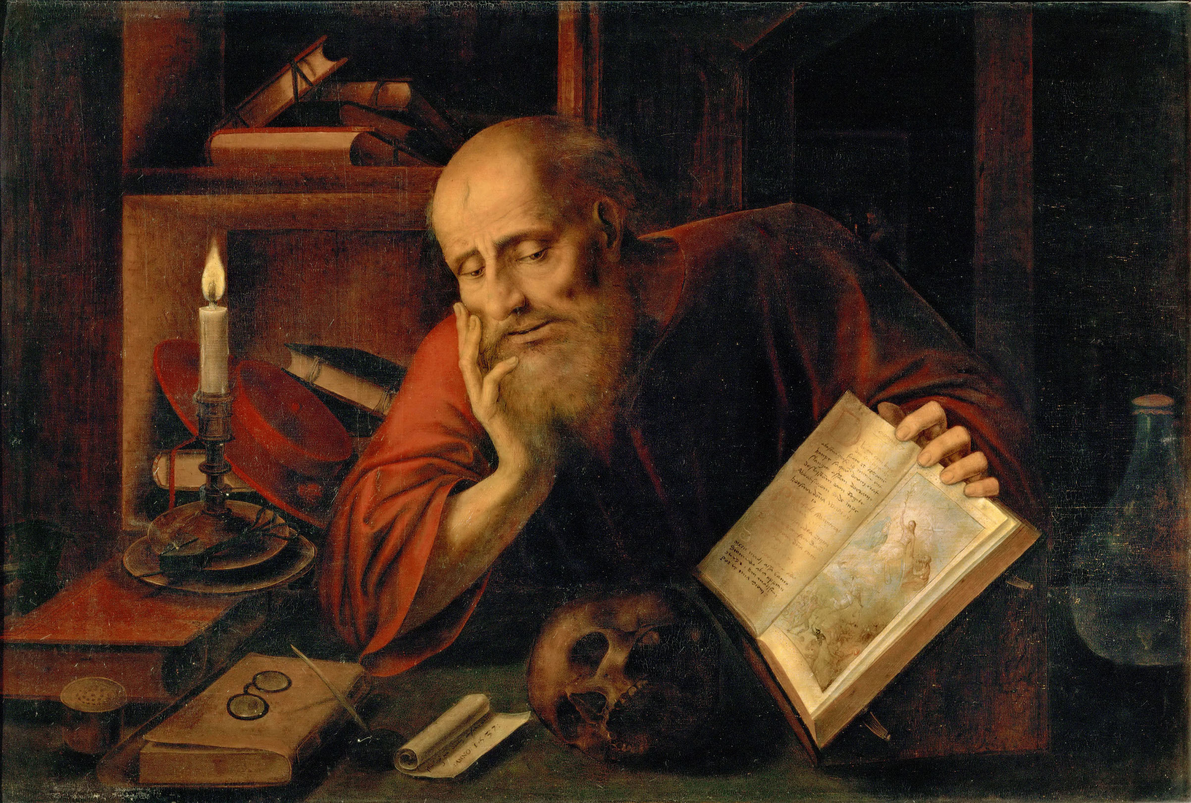 Saint Jerome, 1537. Found in the Collection of Art History Museum, Vienna. Saint Jerome spent time as a hermit. (Getty Images)