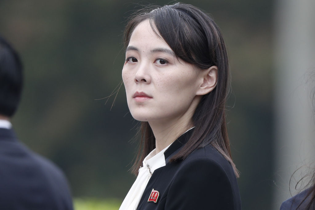 Kim Yo Jong, sister of North Korean leader Kim Jong Un, attends a wreath laying ceremony at the Ho Chi Minh Mausoleum in Hanoi, Vietnam, on March 2, 2019. (Jorge Silva&amp;Bloomberg/Getty Images)