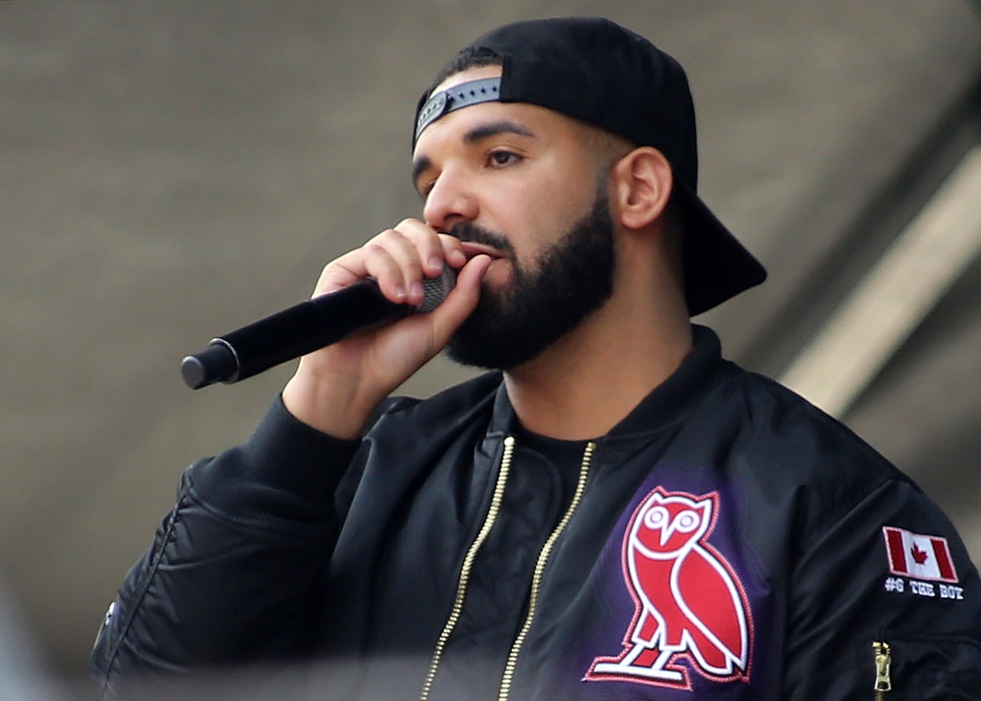 Drake at the Toronto Raptors Championship victory parade in 2019 in Toronto. (Getty Images&mdash;2019 Isaiah Trickey)