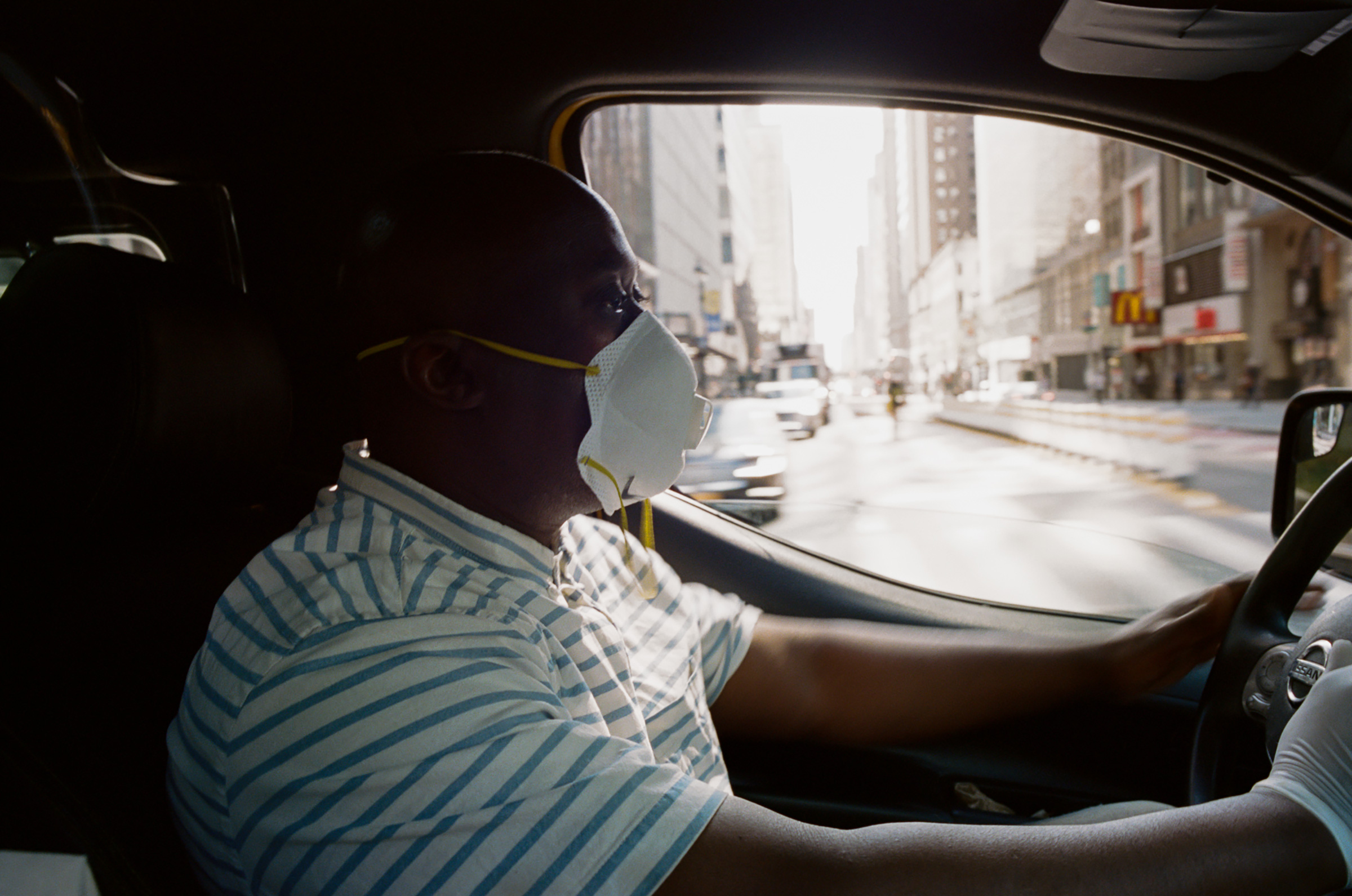 Jacob Smith, 49, taxi driver for almost two years in New York City. "It;s dangerous," he says. "My brother is upset, that I even go out and try to work. But I’m going and this is one of the things that’s difficult. You have to make ends meet."