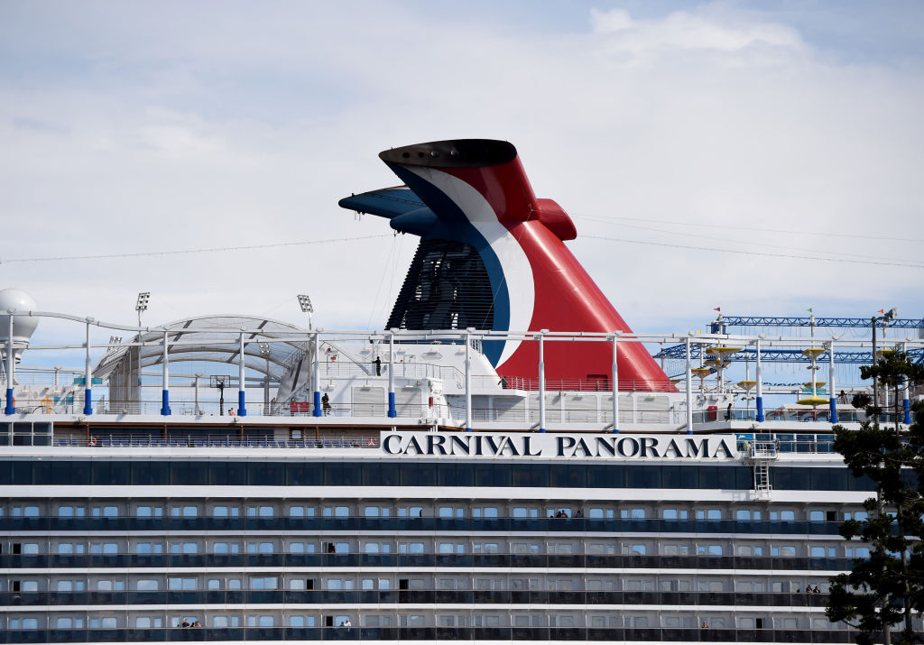 Carnival Panorama cruise ship delays disembarking as a passenger is tested for medical concerns.