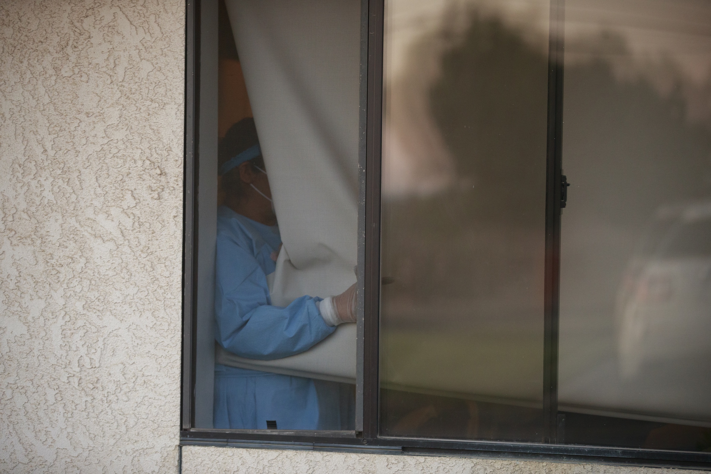 A nursing home in California in April. Deaths in long-term care facilities now make up at least one third of coronavirus fatalities in most states. (Jeremy Hogan—Echoes Wire/Barcroft Media/Getty Images)