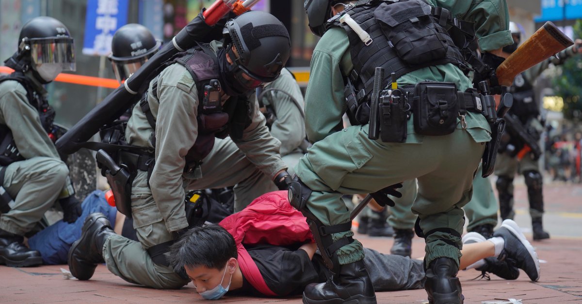 Thousands of Hong Kong Demonstrators Protest China’s Proposed Ban on Subversive Activity thumbnail