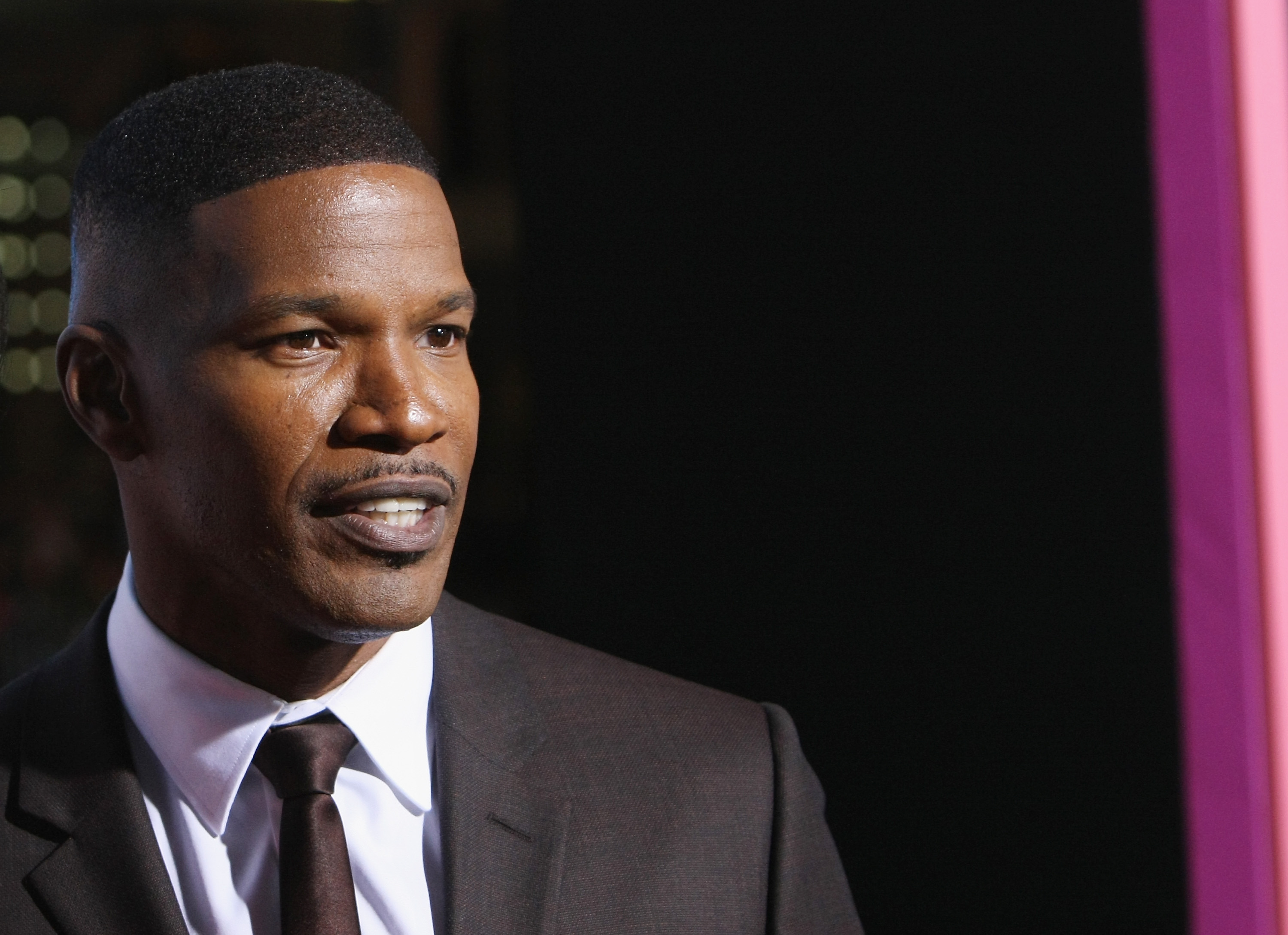 Jamie Foxx attends the Los Angeles premiere of New Line Cinema's 
