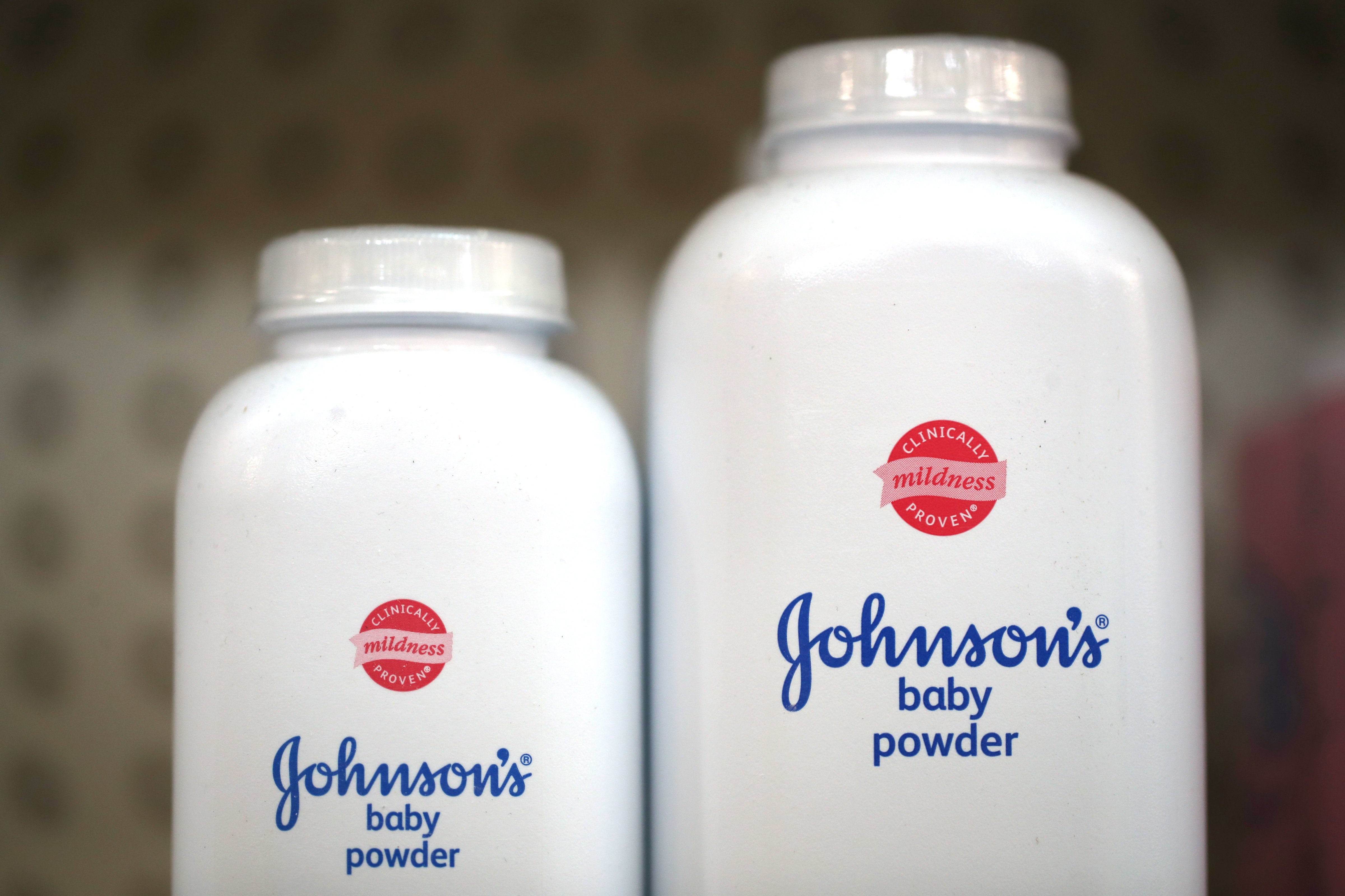 Johnson's baby powder  on a shelf at Jack's Drug Store on Oct. 18, 2019 in San Anselmo, California. (Justin Sullivan—Getty Images)