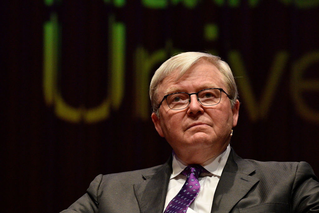 Former Australian Prime Minister Kevin Rudd, pictured Oct.  27, 2017 in Canberra, Australia. (Michael Masters–Getty Images)