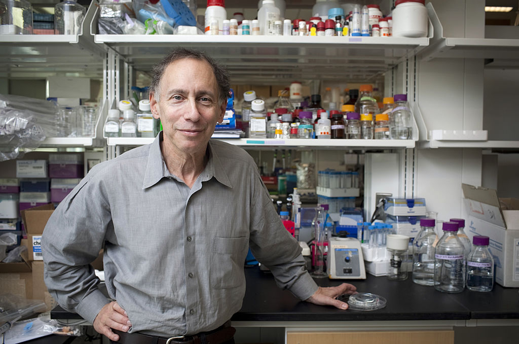 Bob Langer, a professor at the Massachusetts Institute of Technology (MIT), stands for a photo at his lab in Boston, Massachusetts, U.S., on Monday, Oct. 31, 2011. (Kelvin Ma–Bloomberg/Getty Images)