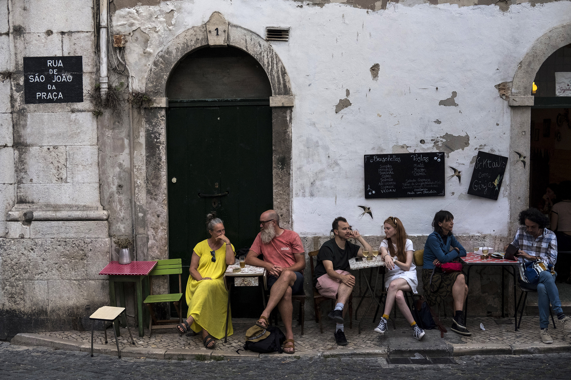 A street in the Alfama neighborhood of Lisbon, Portugal, on Sept. 28, 2019. (Daniel Rodrigues—The New York Times/Redux)