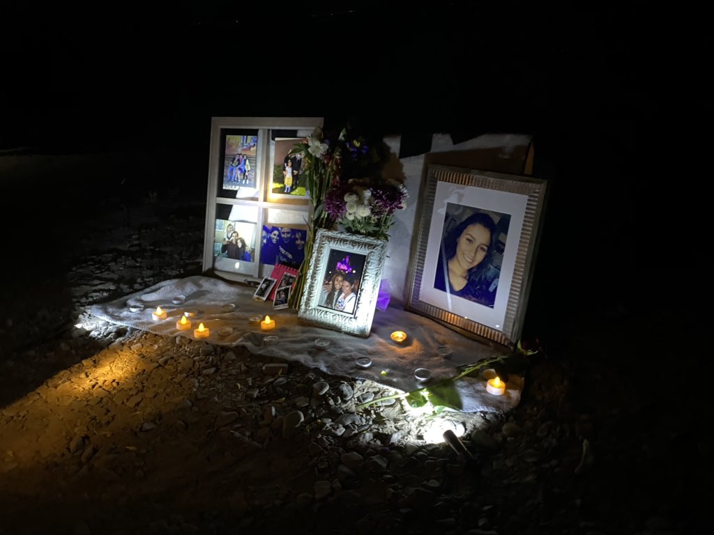 A vigil at The Knolls on the shore of Utah Lake takes place on Saturday
                      to support the families of Priscilla Bienkowski and Sophia Hernandez after the two girls went missing, possibly swept away by strong winds while tubing, authorities say. (Utah County Sheriff's Office)