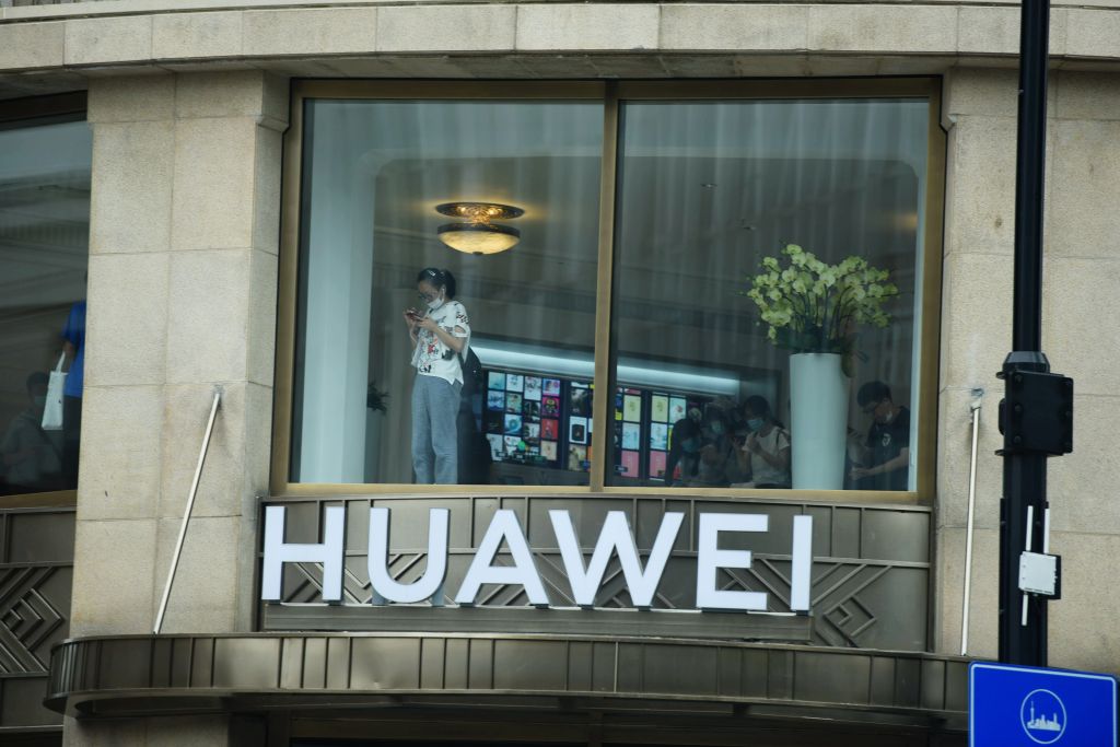 Huawei's largest flagship store in the world. Shanghai, China, June 24, 2020. (Costfoto/Barcroft Media/Getty Images)