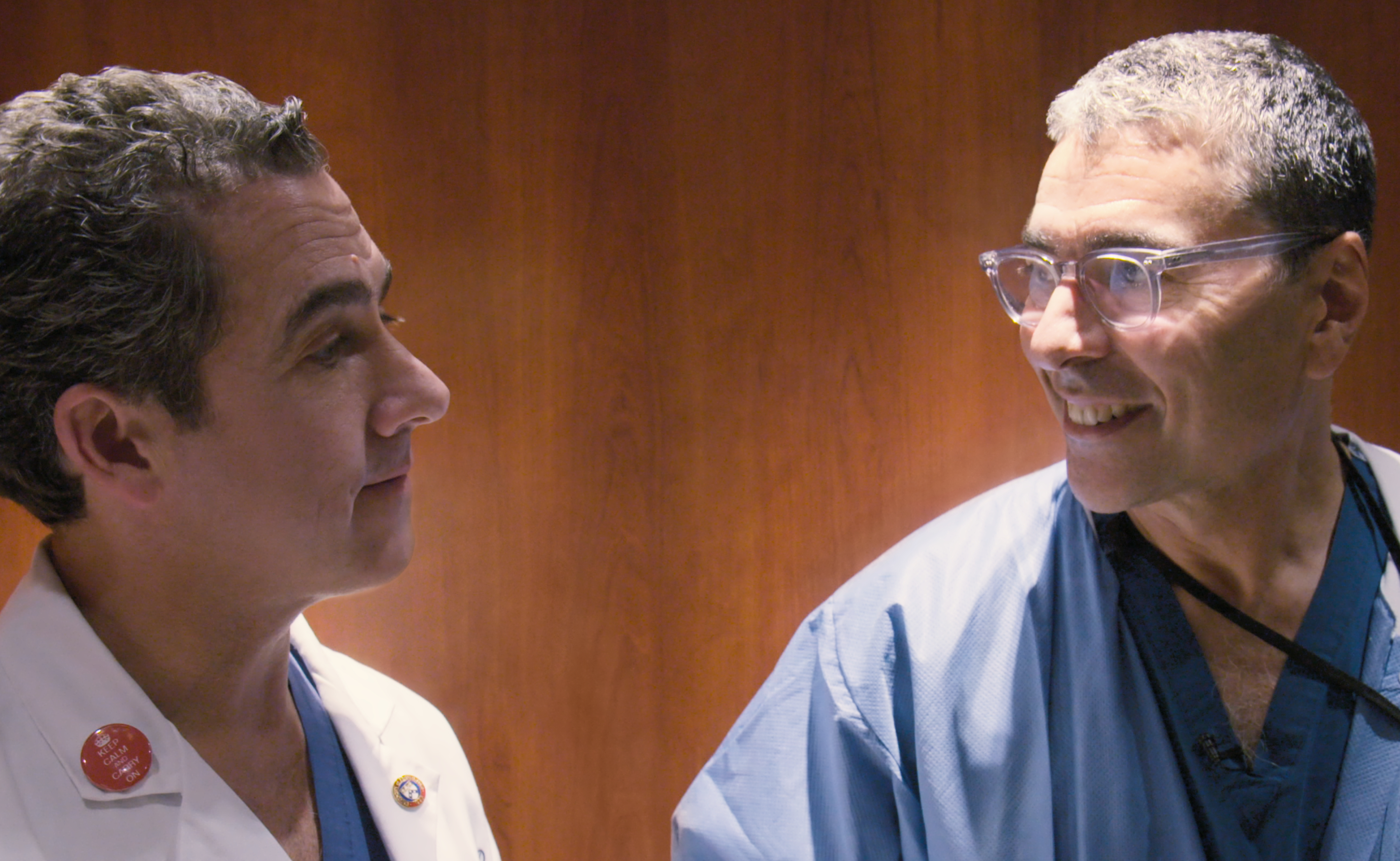 Dr. John Boockvar, left, and Dr. David Langer (Netflix)
