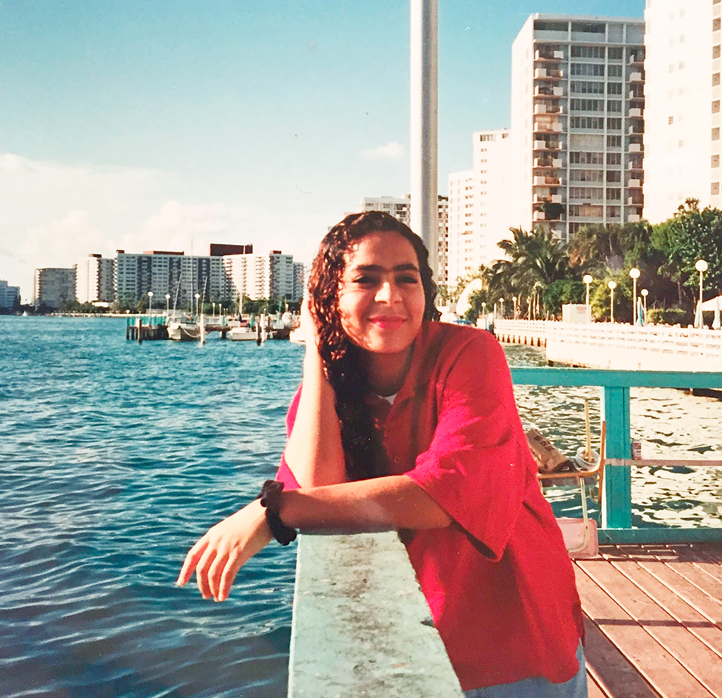 The author, at 14, in Miami Beach
