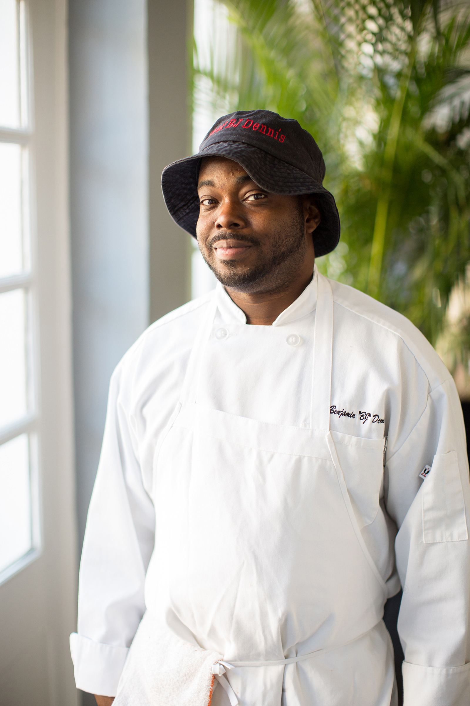 Dennis, chef and champion of Gullah Geechee cuisine, in Charleston, S.C., in 2017
