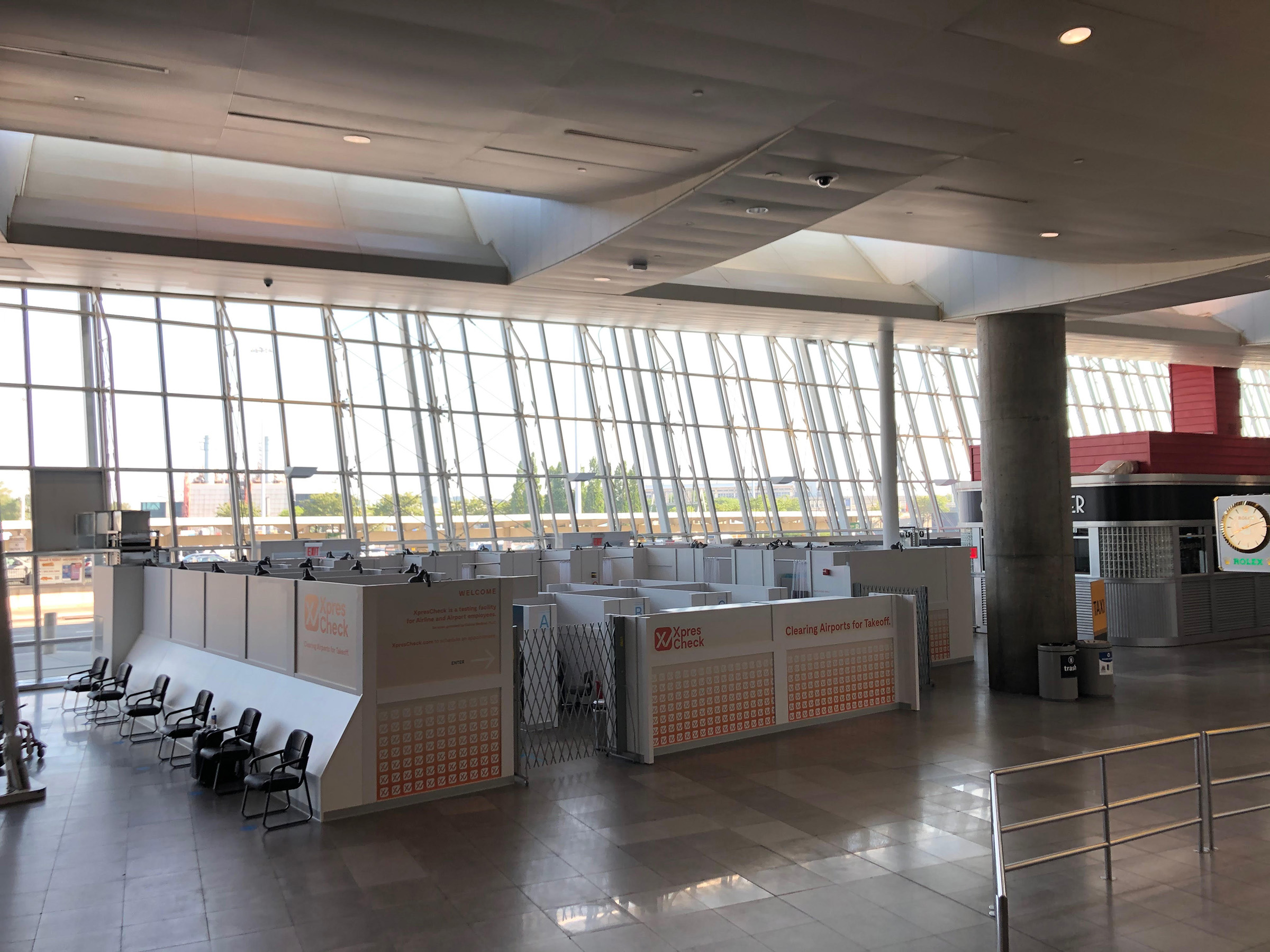 The XpresSpa testing site in Terminal 4 of JFK Airport. (Courtesy of XpresSpa)