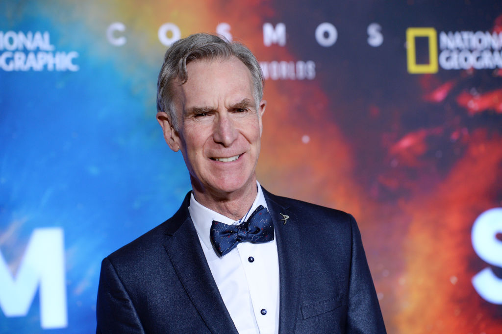 Bill Nye arrives at National Geographic's "Cosmos: Possible Worlds" Los Angeles Premiere at Royce Hall, UCLA on February 26, 2020 in Westwood, California. (Amanda Edwards—Getty Images)