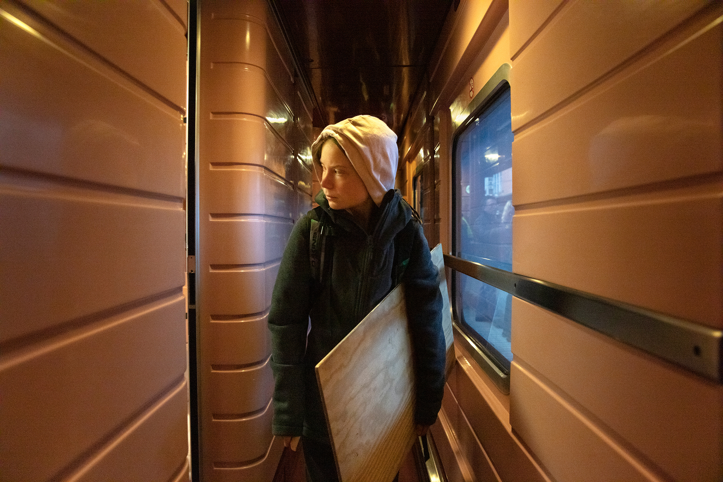 Thunberg arrives in Madrid for the last U.N. climate summit before a crucial deadline in 2020 (Evgenia Arbugaeva for TIME)
