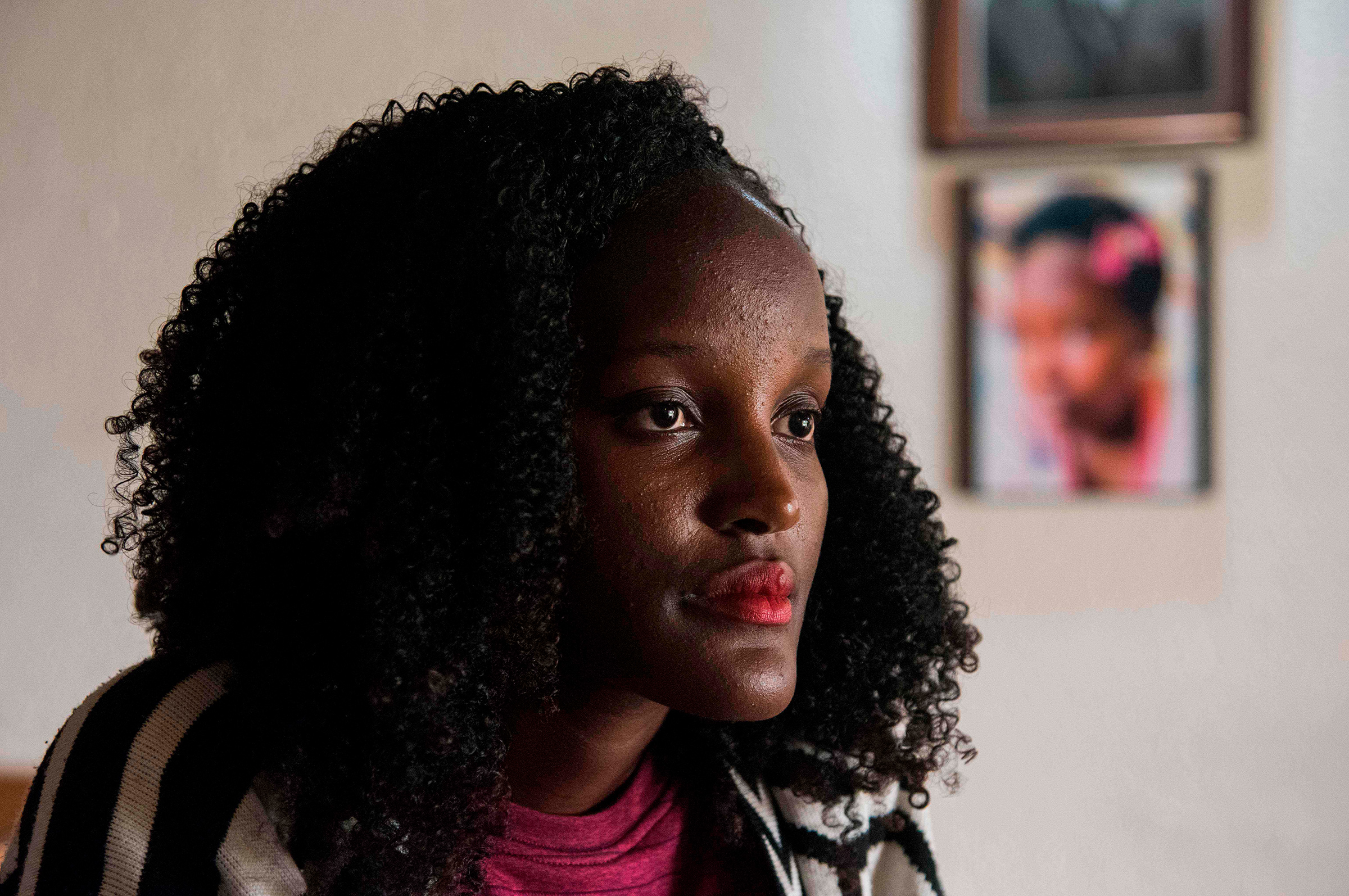 Nakate photographed at her home in Kampala (Isaac Kasamani—AFP/Getty Images)