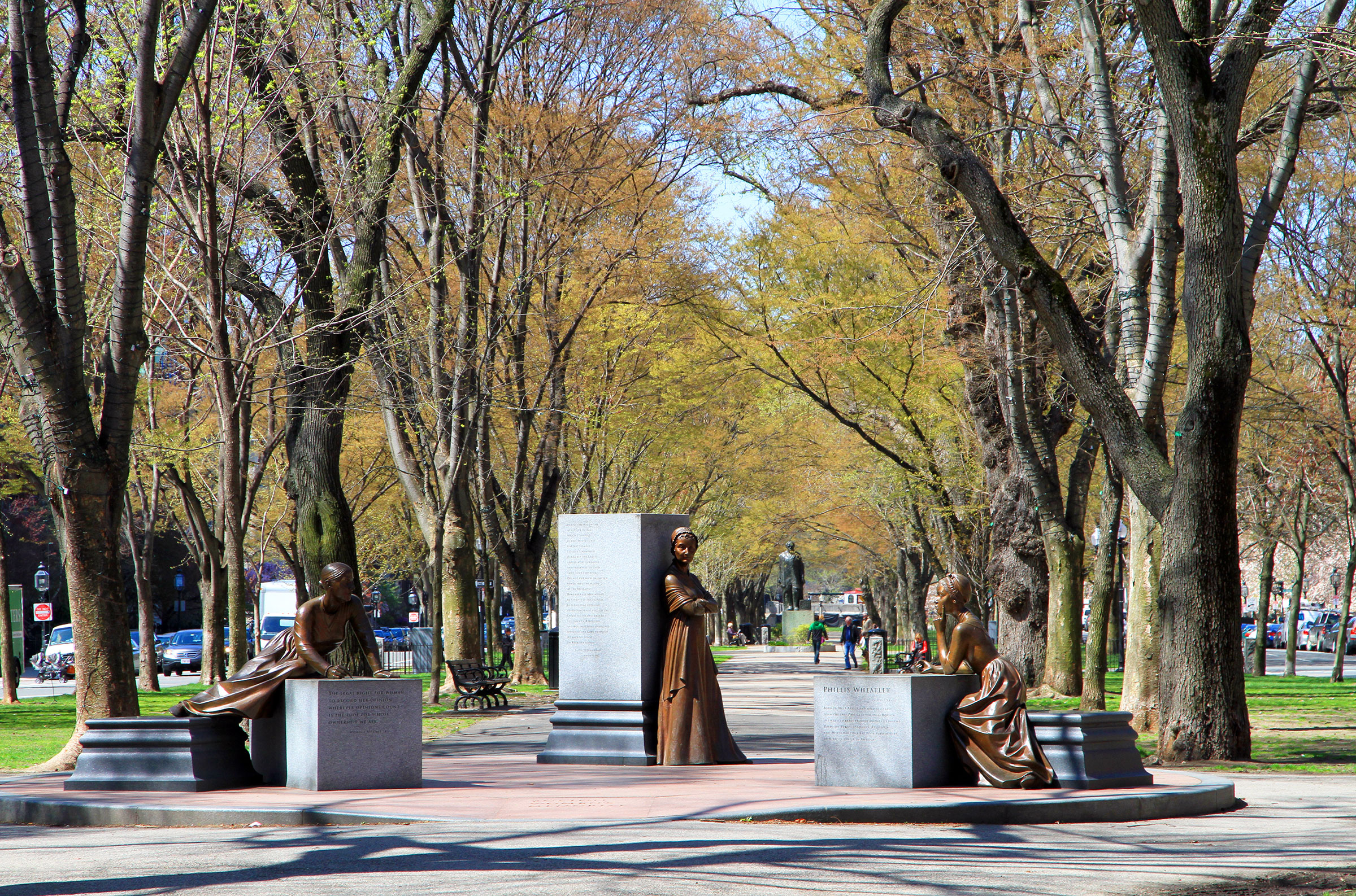 The Boston Women's Memorial in Boston, Mass. (Wikimedia Commons/Ingfbruno)