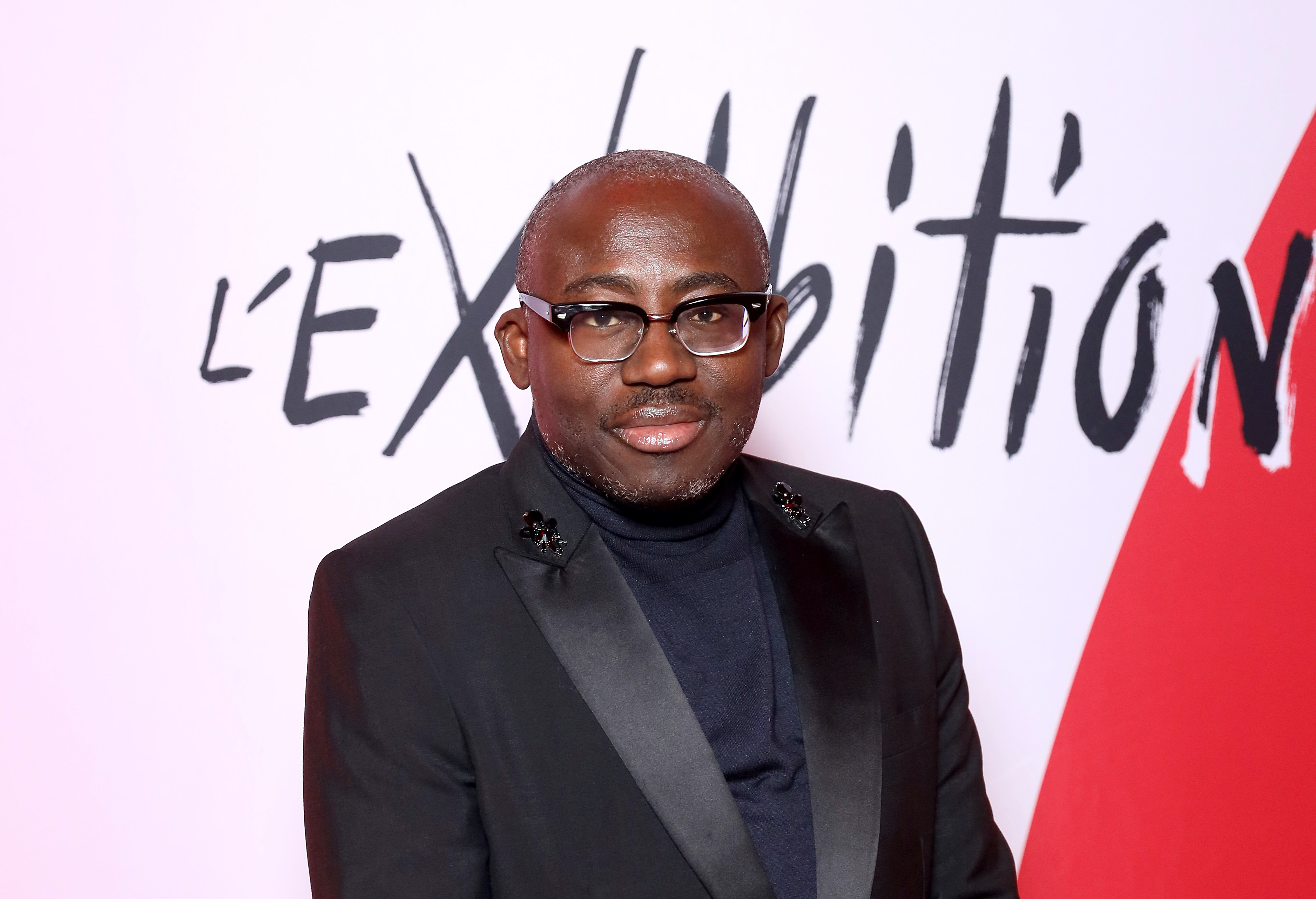 Edward Enninful attends a Paris Fashion Week event on Feb 24, 2020 in Paris, France. (Victor Boyko—Getty Images)