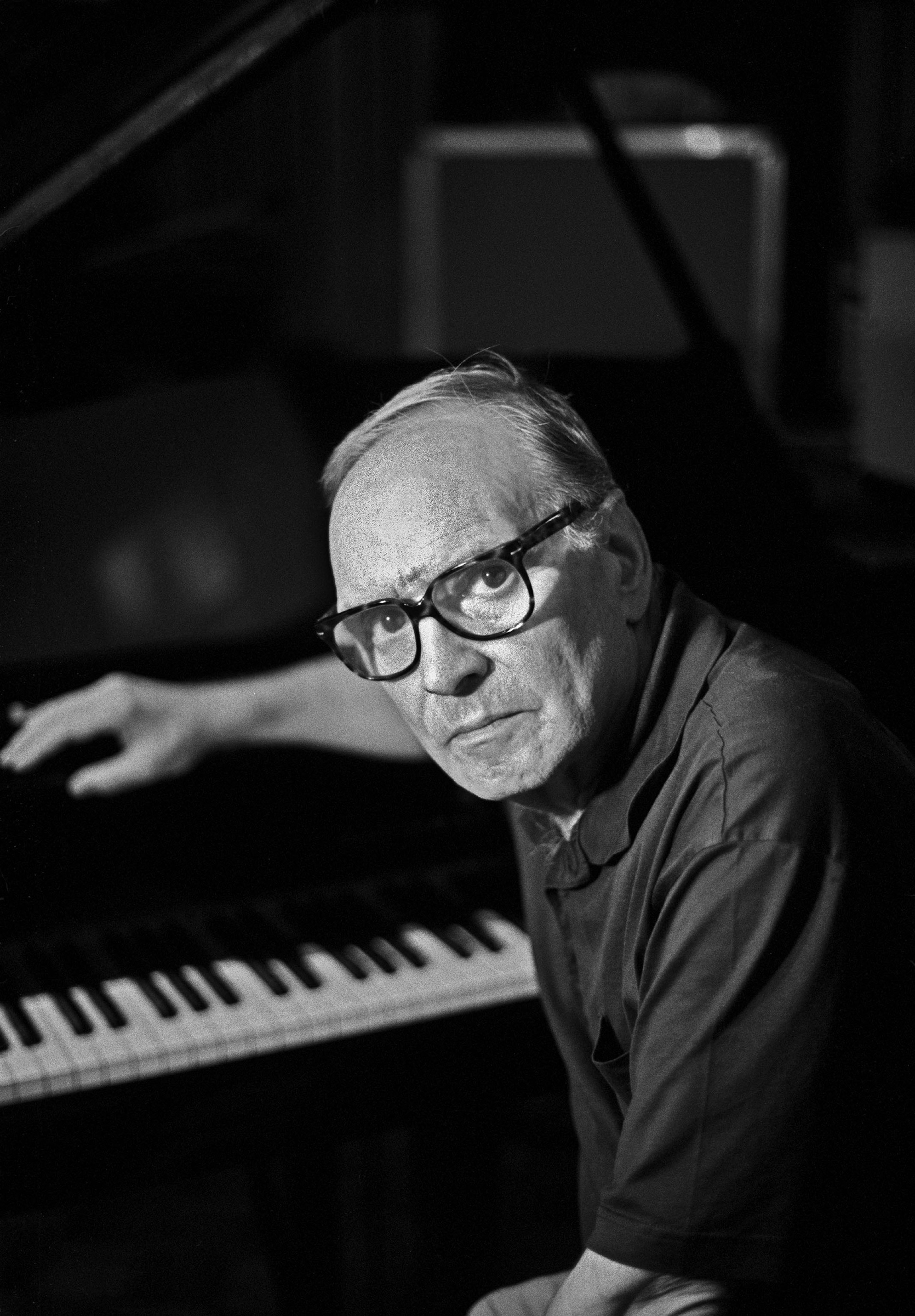 Morricone, pictured in 2003, four years before he received an Academy Award for lifetime achievement (Ferdinando Scianna—Magnum Photos)