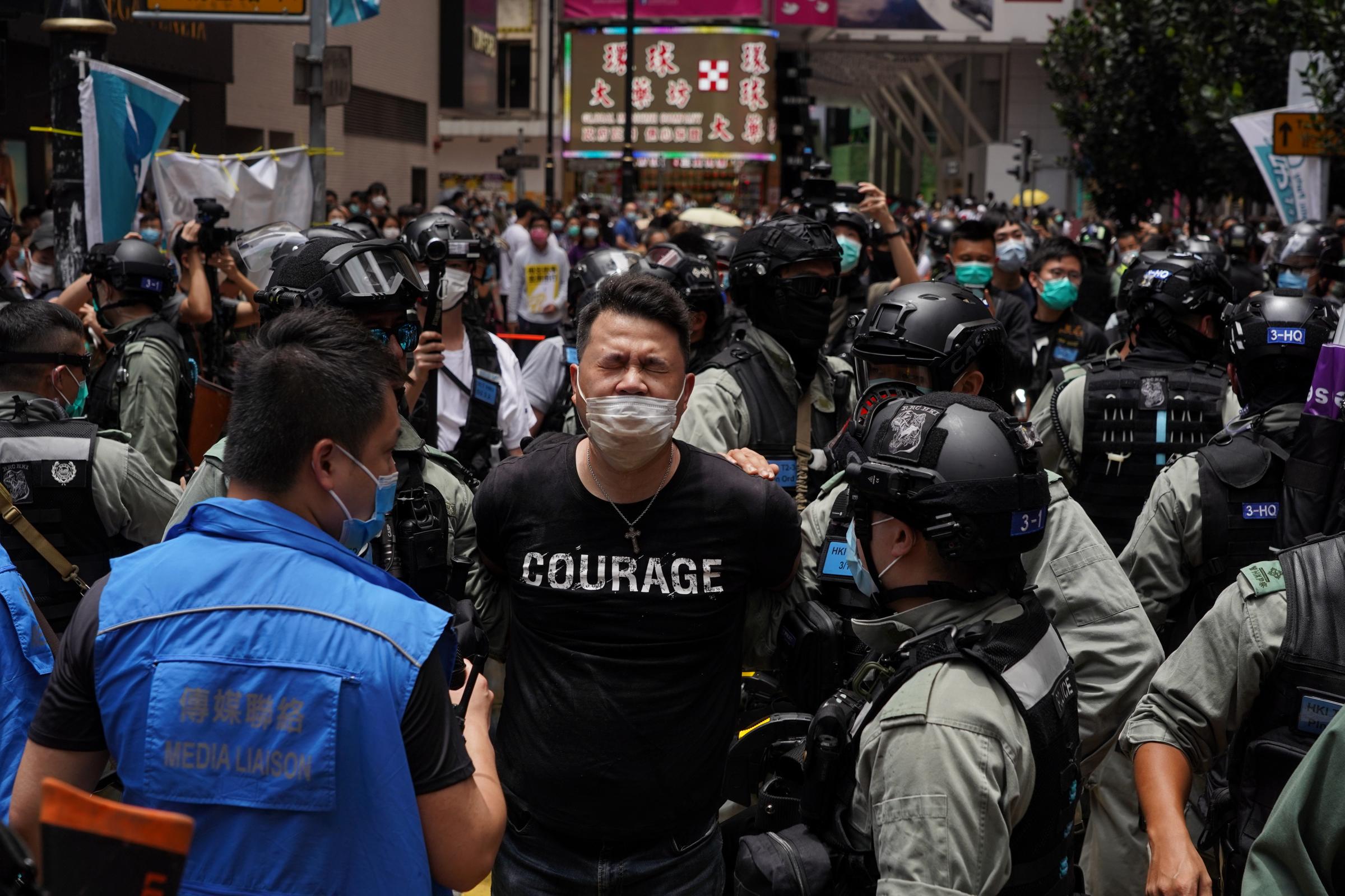 Protests on the Anniversary of Hong Kong's Handover to China amid New Security Law